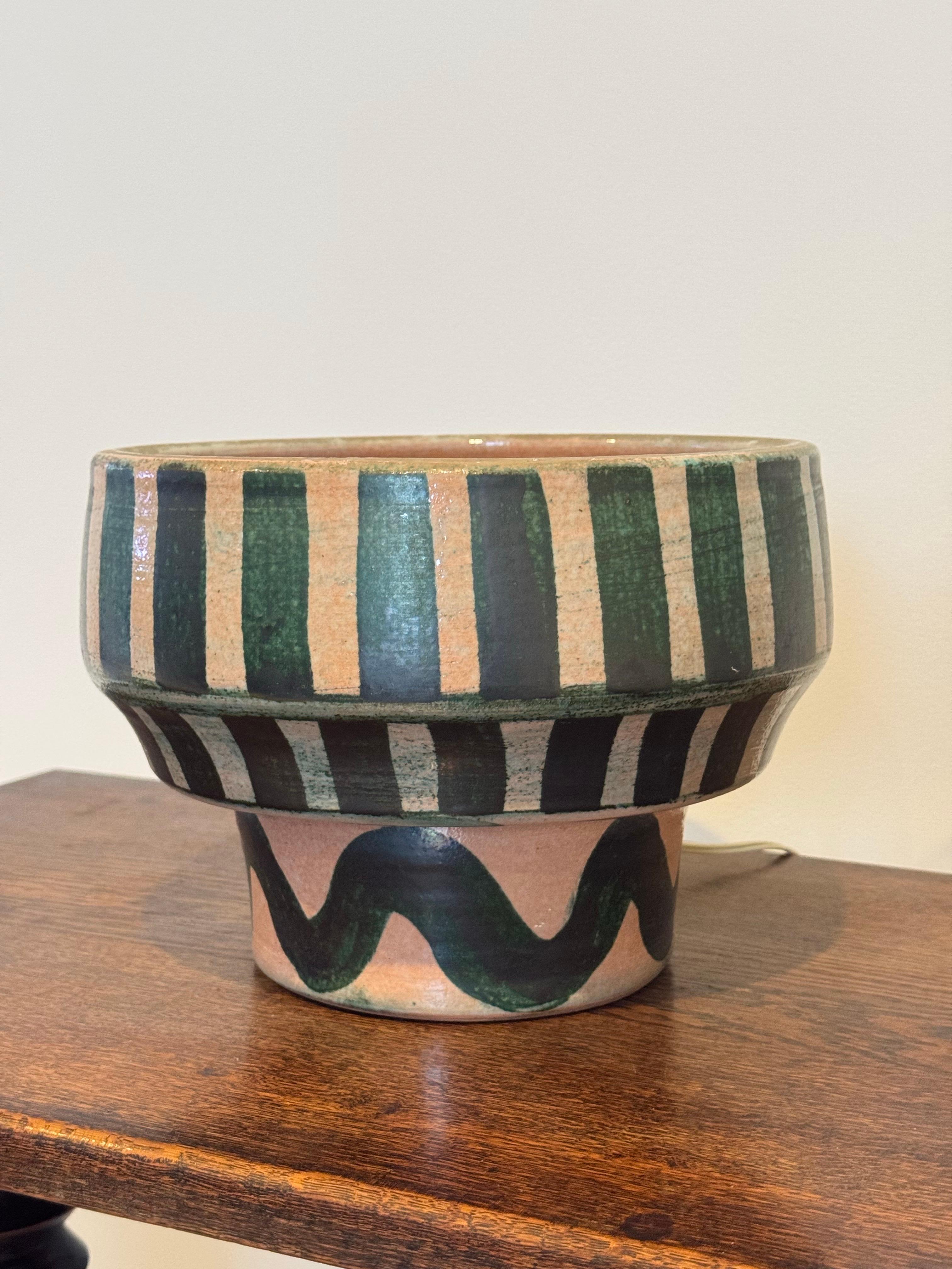 Sculpté à la main Lampe Boleslaw Danikowski pour Guillerme & Chambron, France, circa 1970 en vente