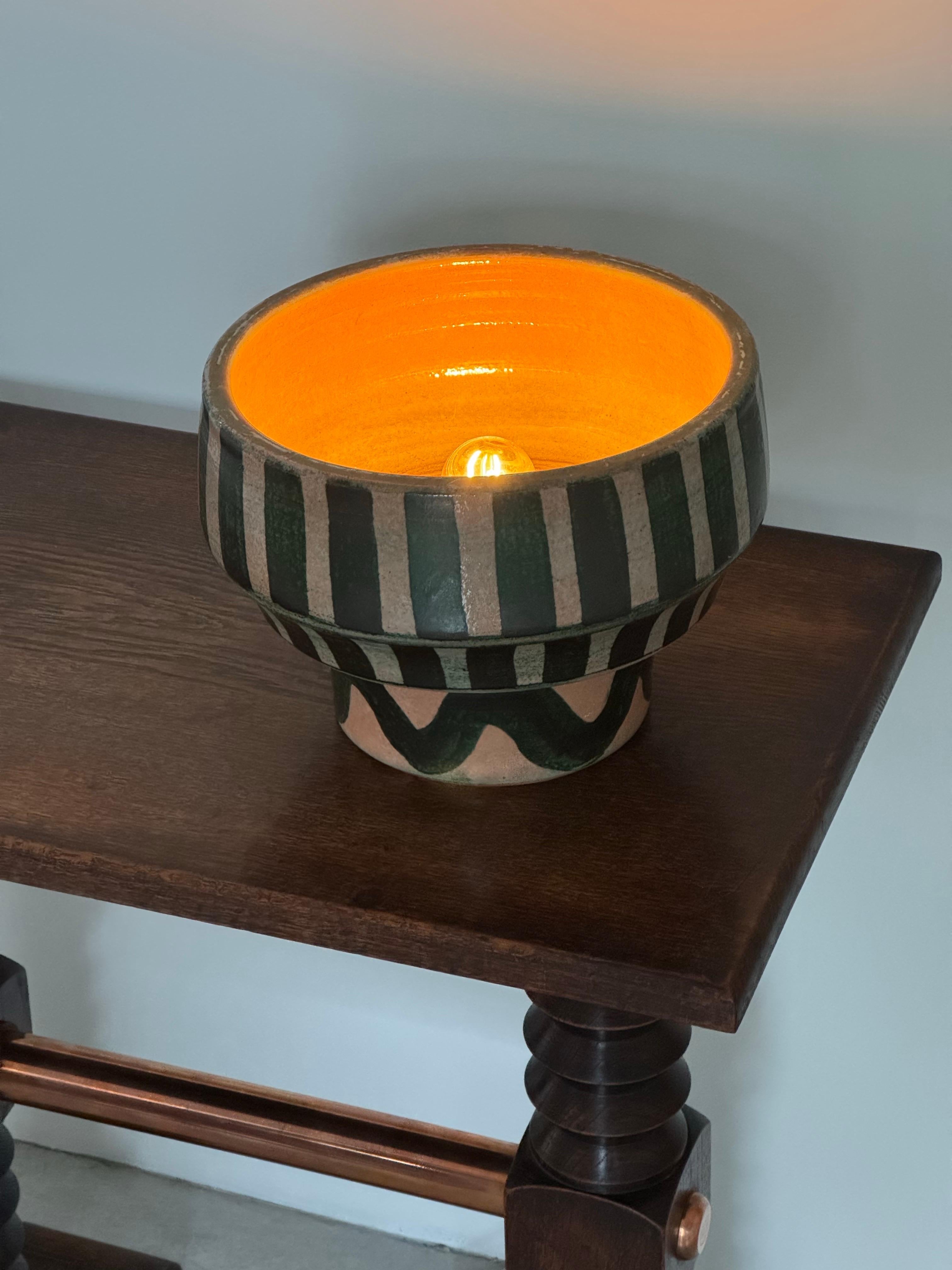 Lampe Boleslaw Danikowski pour Guillerme & Chambron, France, circa 1970 Excellent état - En vente à leucate, FR