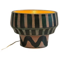 Boleslaw Danikowski ceramic lamp for Guillerme & Chambron France circa 1970s