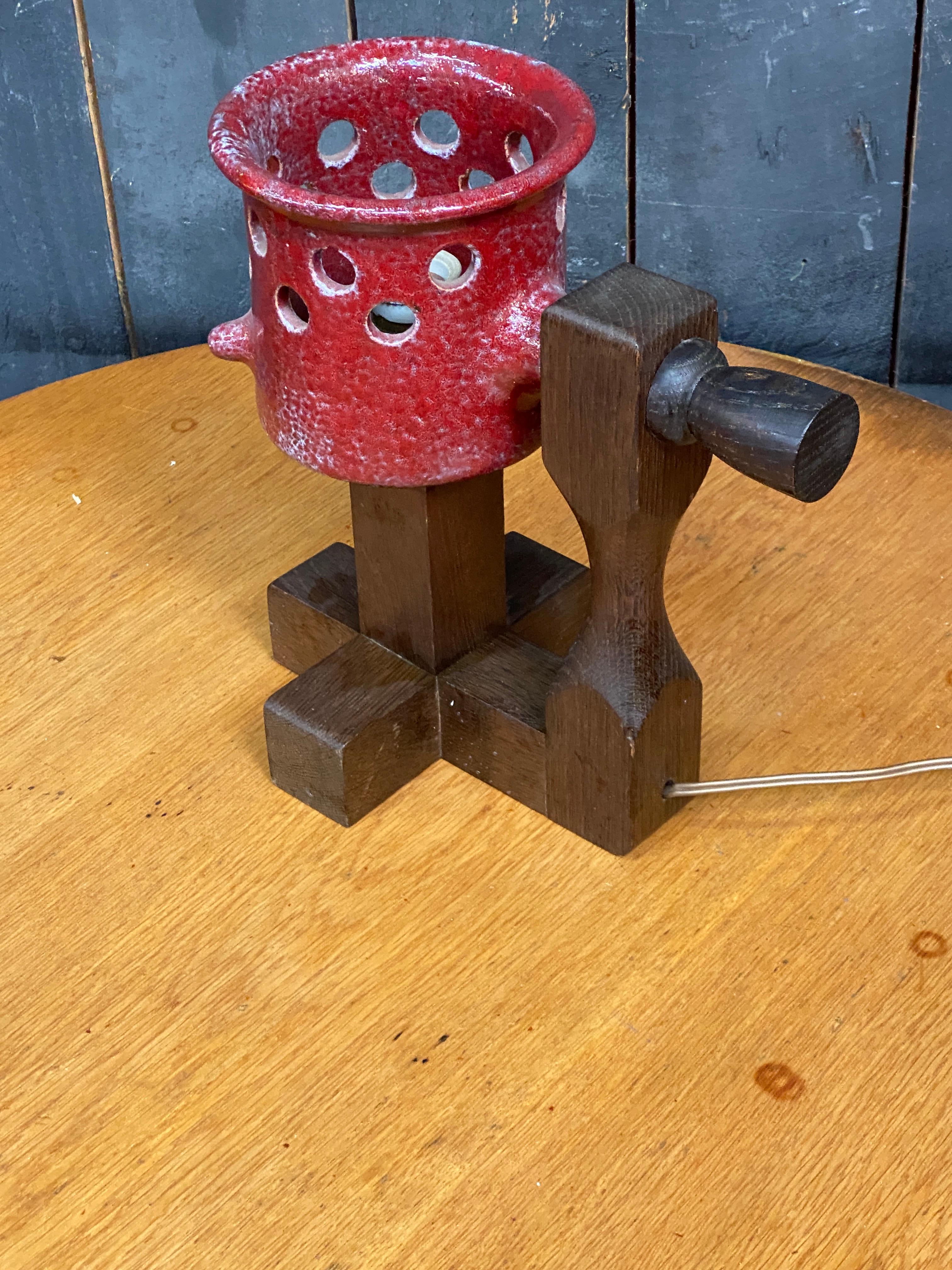 Lámpara de sobremesa de cerámica Boleslaw Danikowski, Francia, 1960 en venta 1