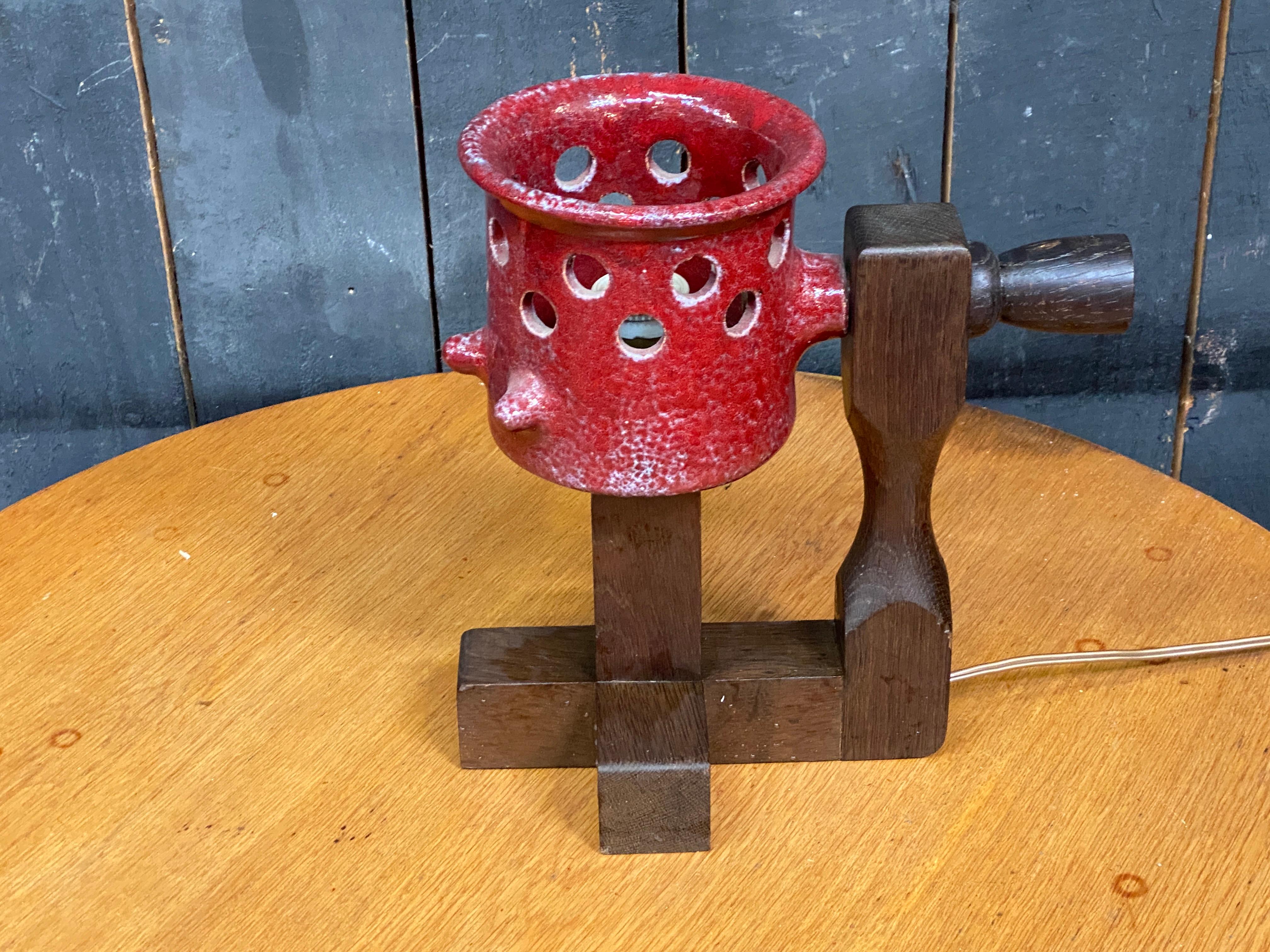 Lámpara de sobremesa de cerámica Boleslaw Danikowski, Francia, 1960 en venta 2