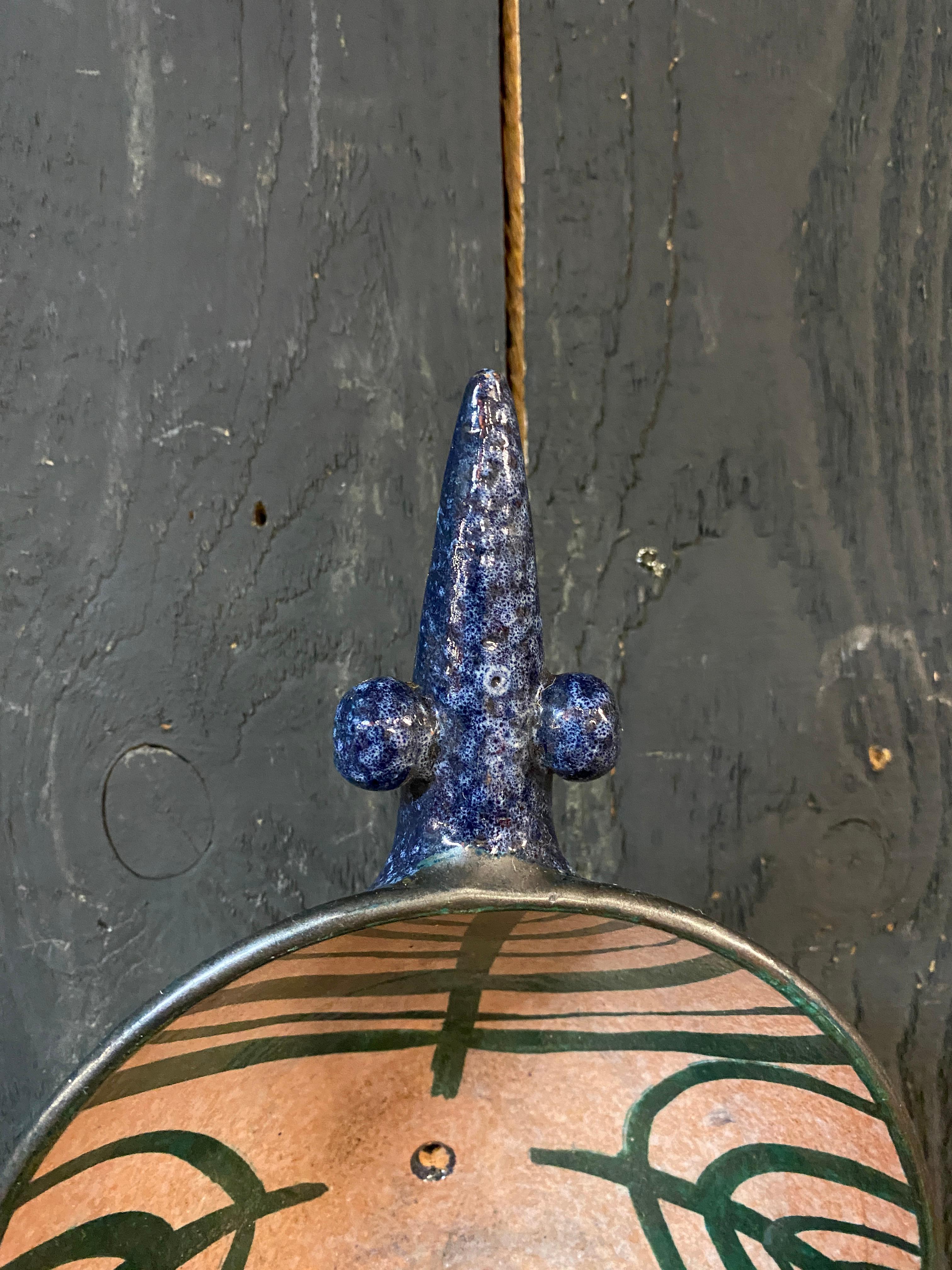 Boleslaw Danikowski ceramic wall lamp, France, 1960 In Good Condition For Sale In Mouscron, WHT
