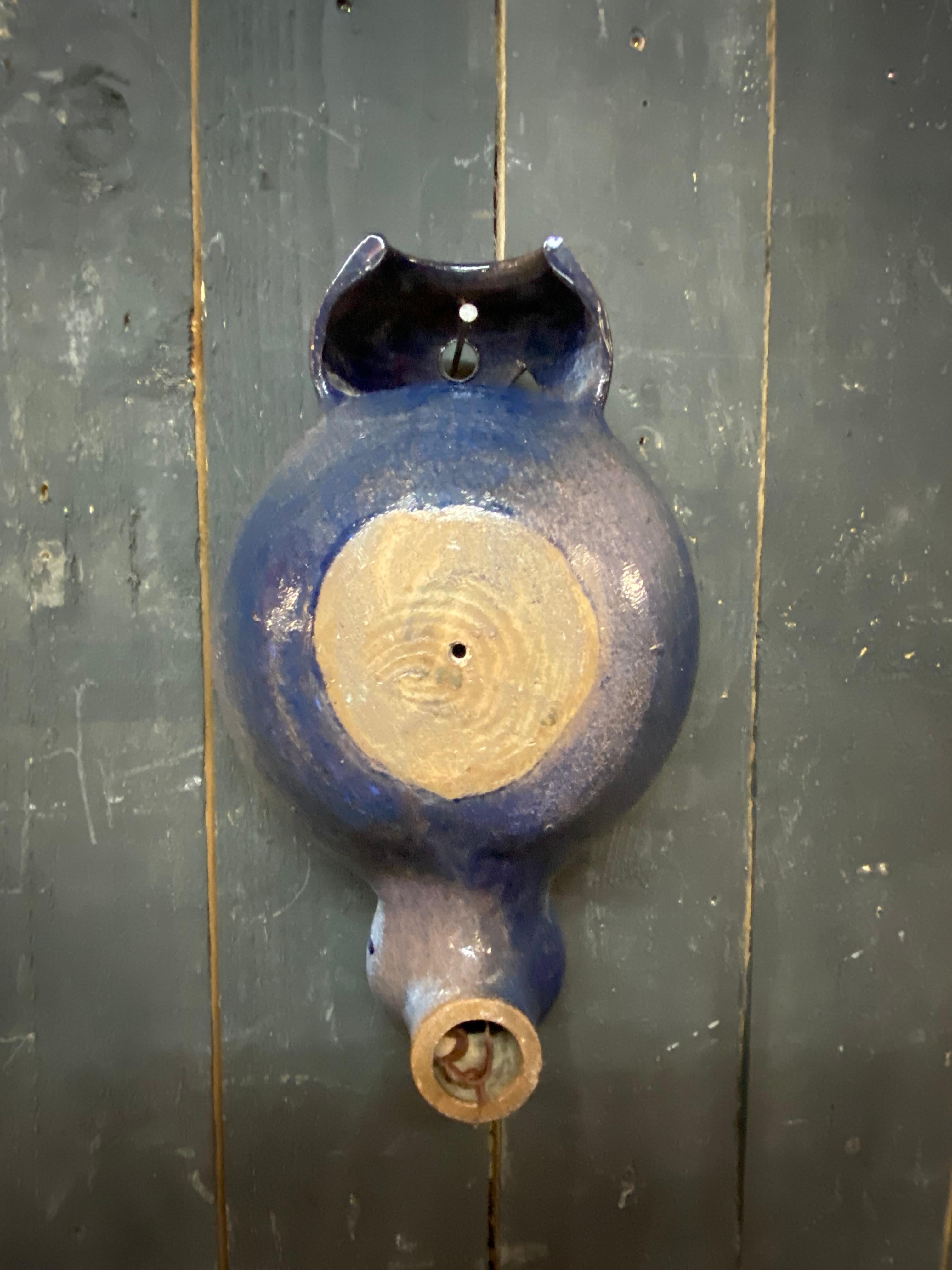 Boleslaw Danikowski ceramic wall lamp, France, 1960 For Sale 2
