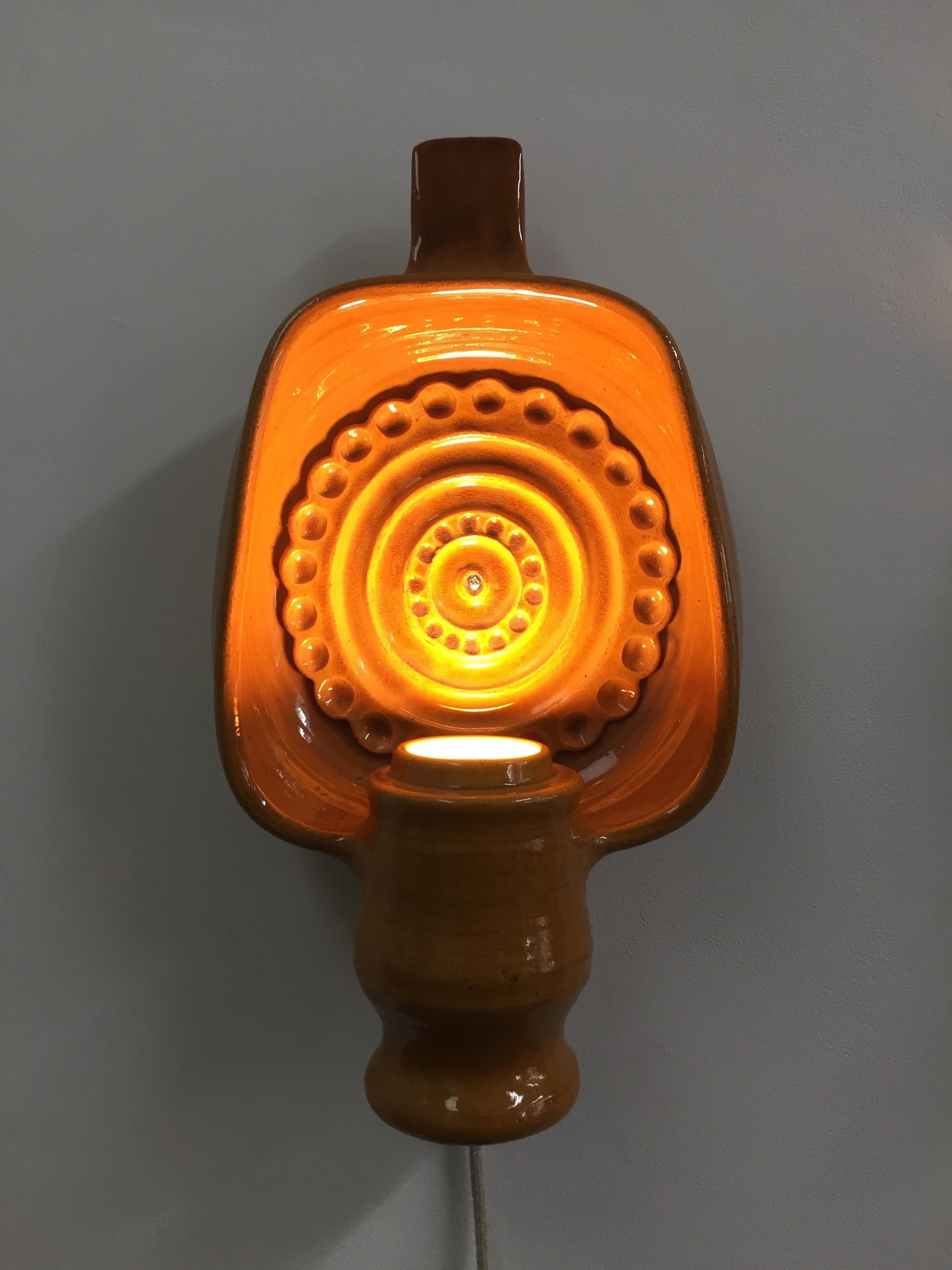 French Boleslaw Danikowski Enamel Sconce For Sale