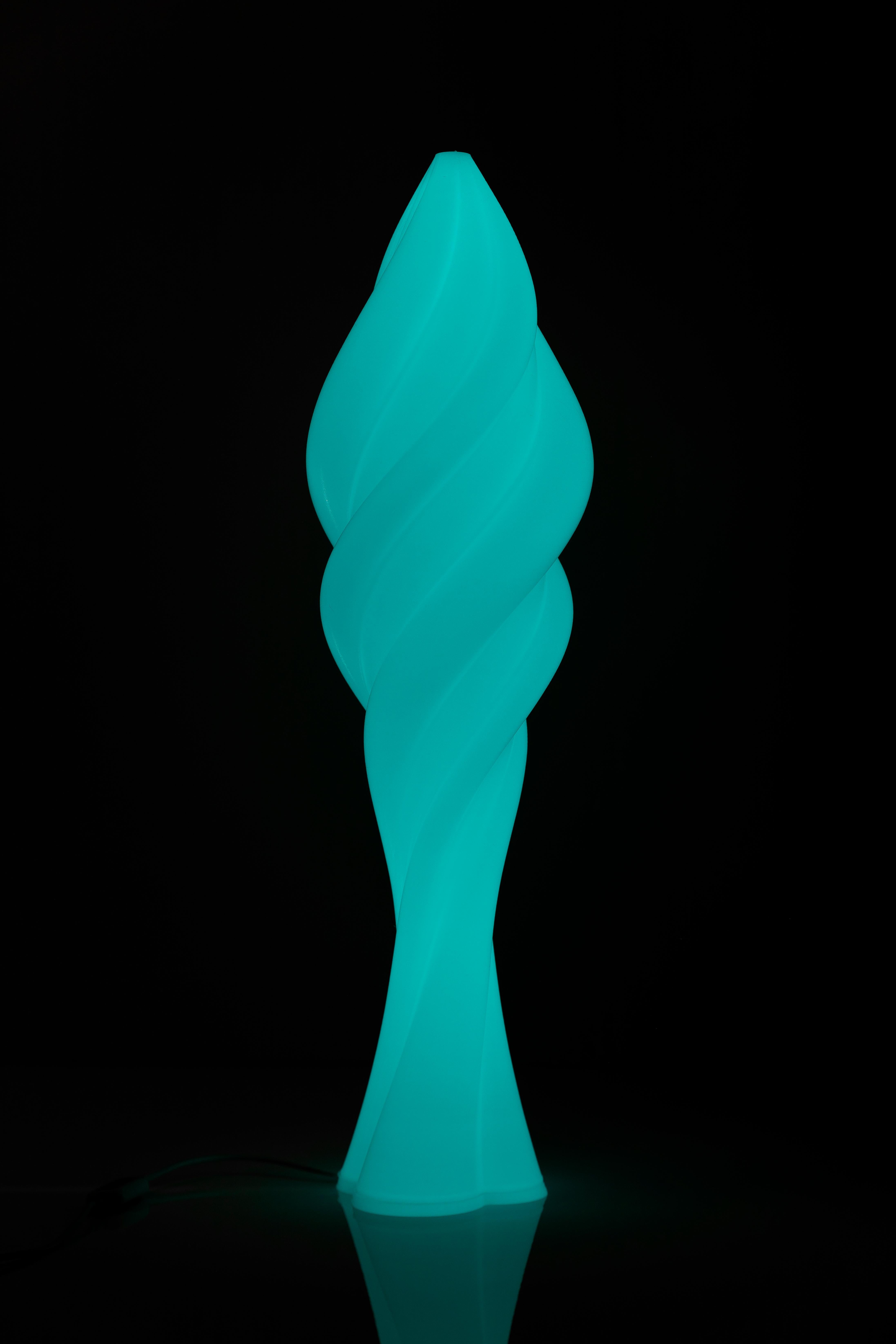 Contemporary Bolgheri Turquoise Table Lamp by DygoDesign