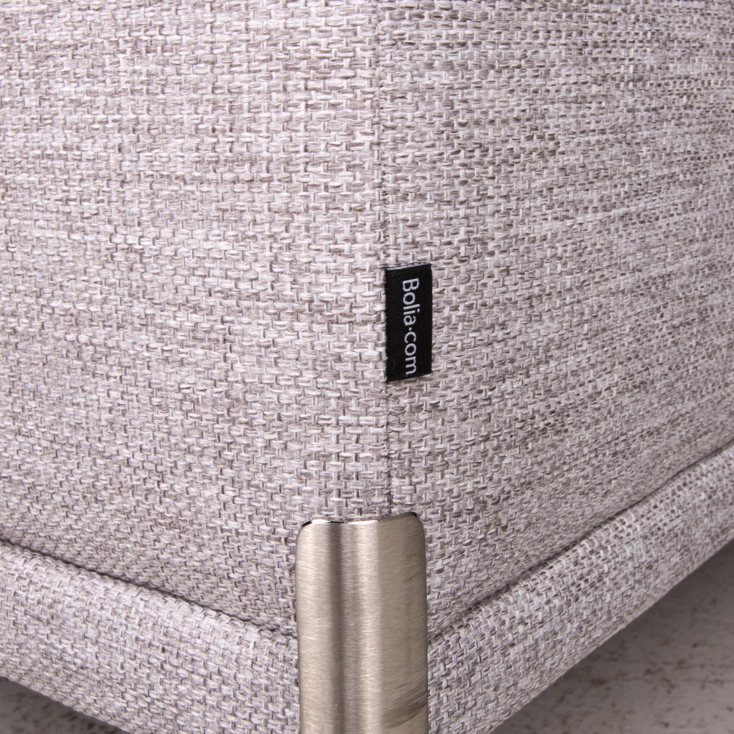 Modern Bolia Caisa Fabric Sofa Gray Light Gray Three-Seater Couch