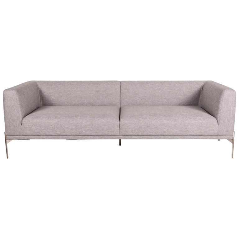 Bolia Caisa Fabric Sofa Gray Light Gray Three-Seater Couch at 1stDibs
