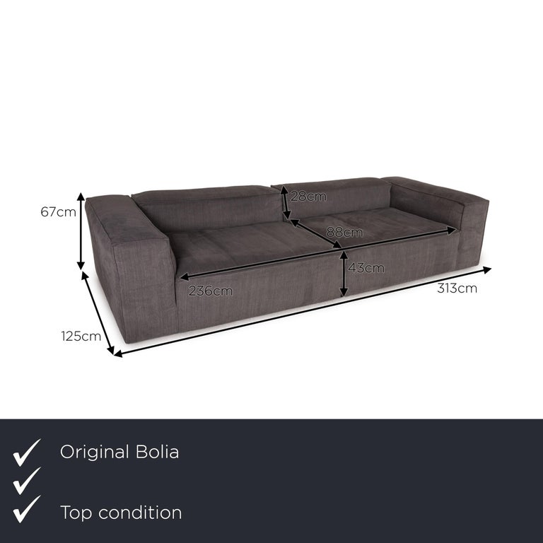 Bolia Cosima Fabric Sofa Gray Three-Seater Couch For Sale at 1stDibs | bolia  cosima review, bolia cosima sofa, bolia cosima couch