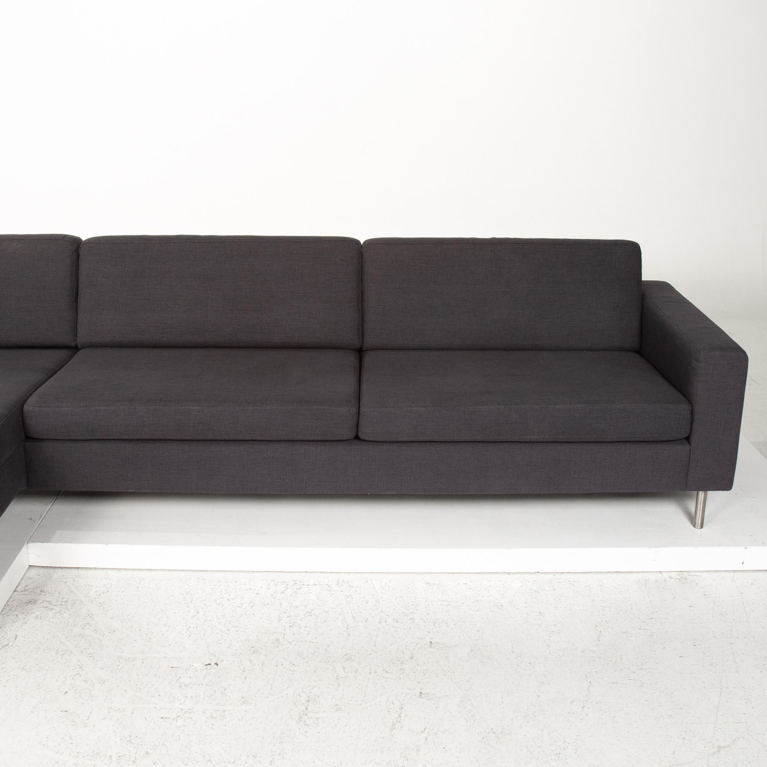 Bolia Fabric Corner Sofa Anthracite Gray Sofa Couch 4