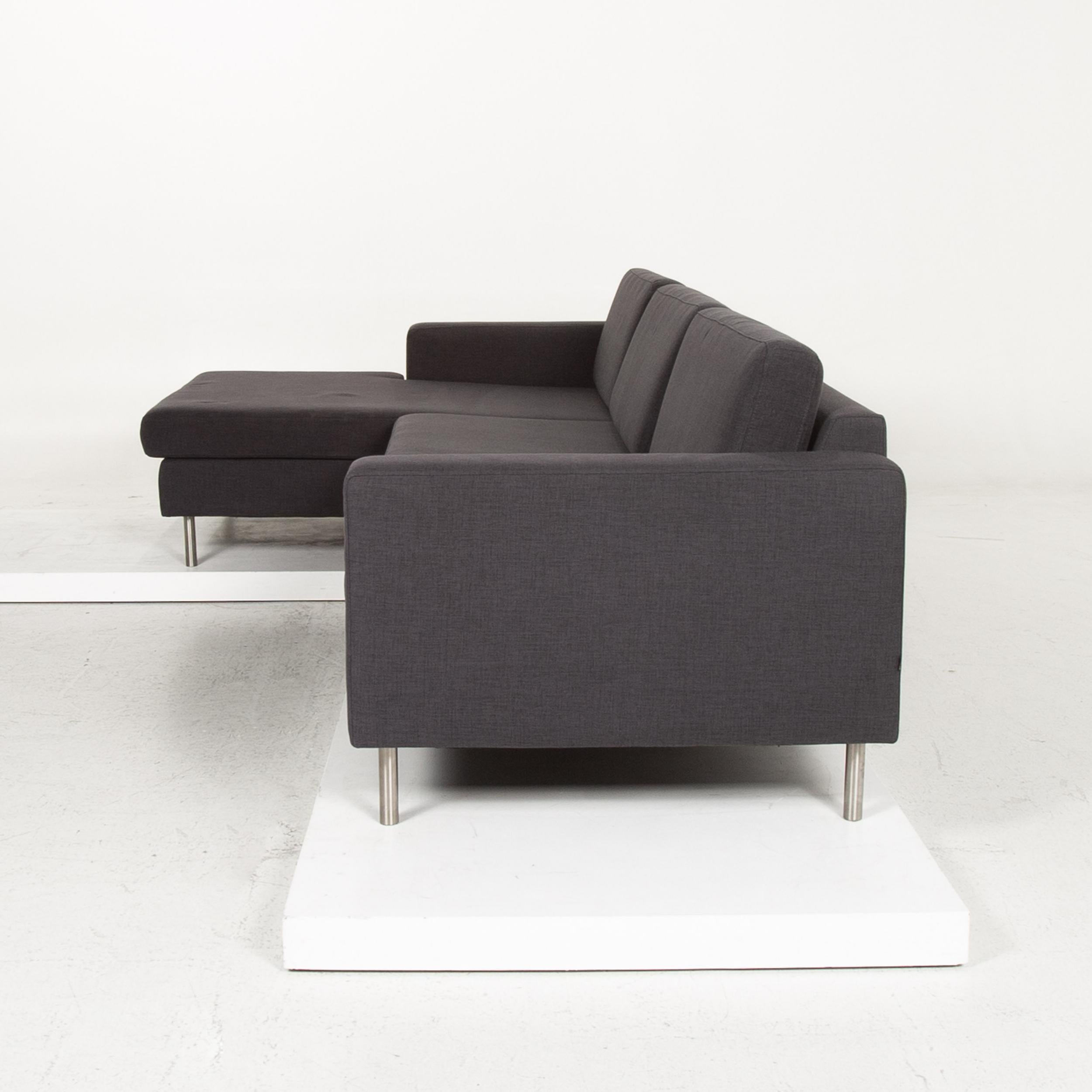 Bolia Fabric Corner Sofa Anthracite Gray Sofa Couch 7