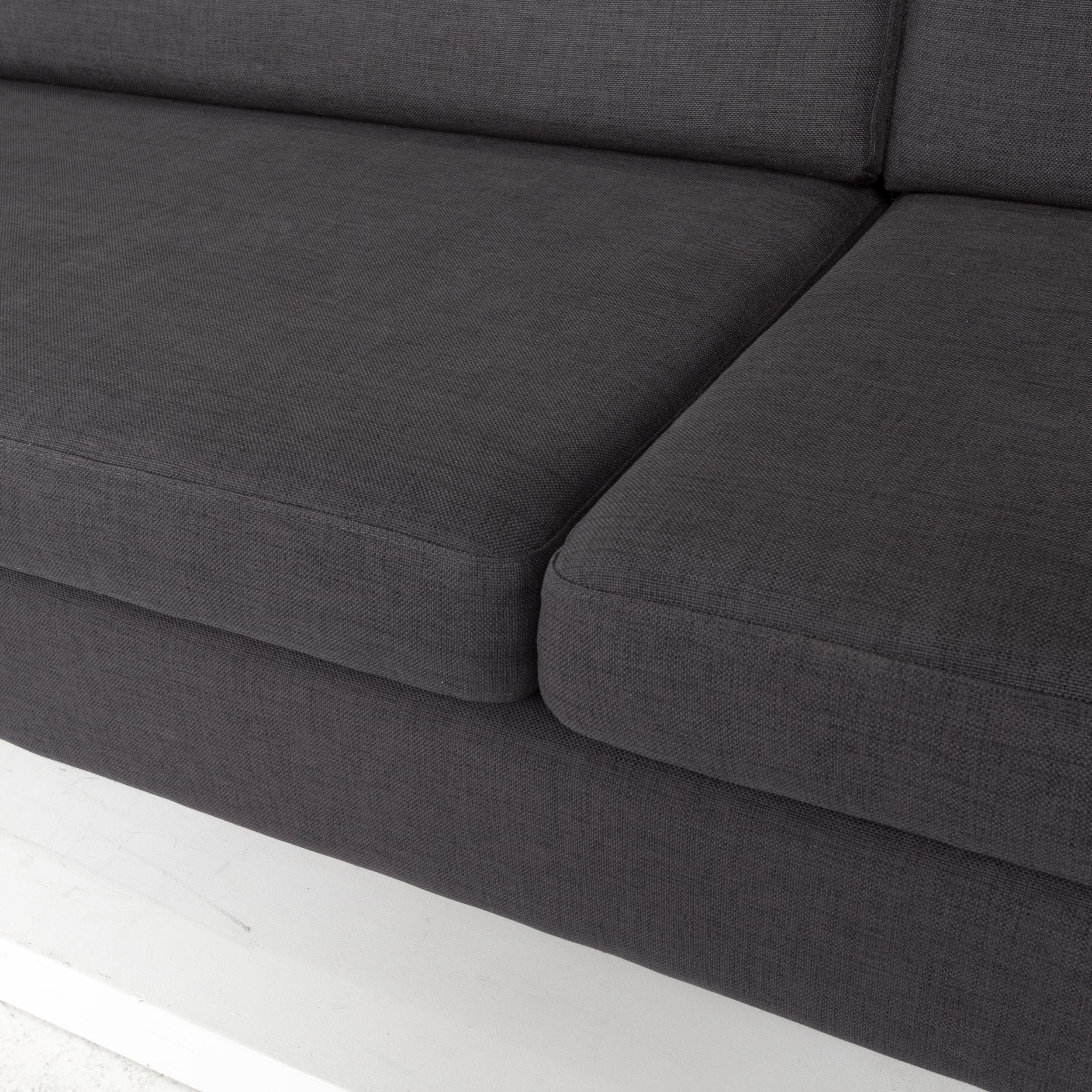 Modern Bolia Fabric Corner Sofa Anthracite Gray Sofa Couch