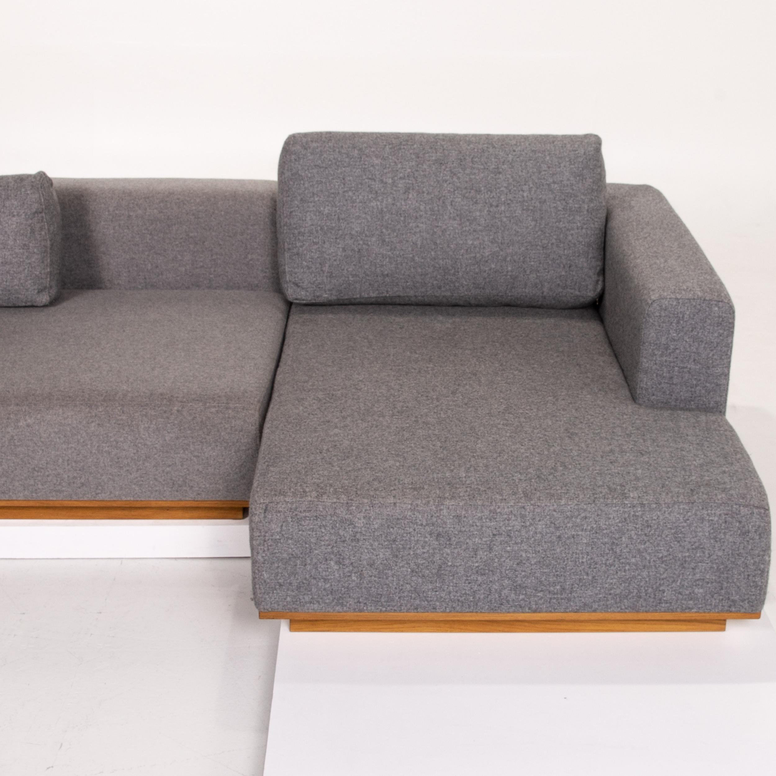 Bolia Fabric Corner Sofa Gray Felt Sofa Couch For Sale 2