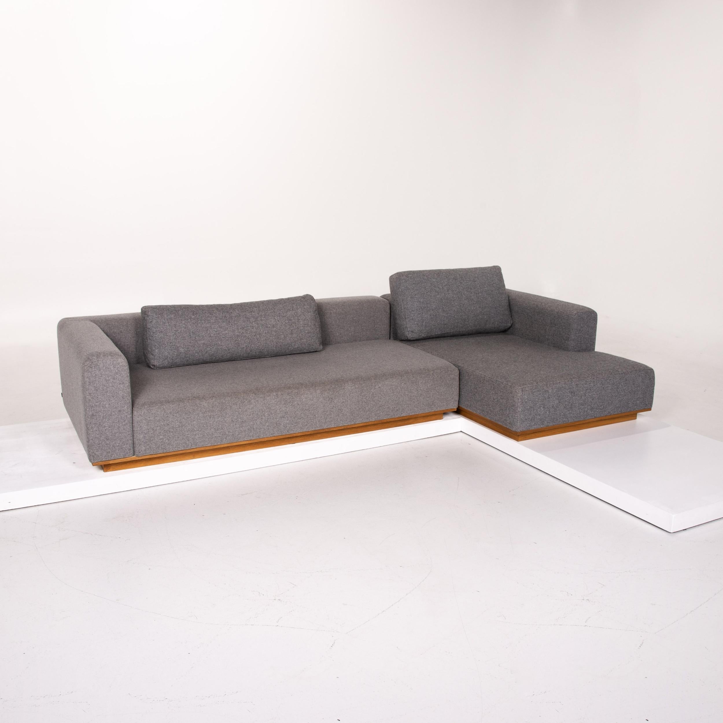 Bolia Fabric Corner Sofa Gray Felt Sofa Couch For Sale 3