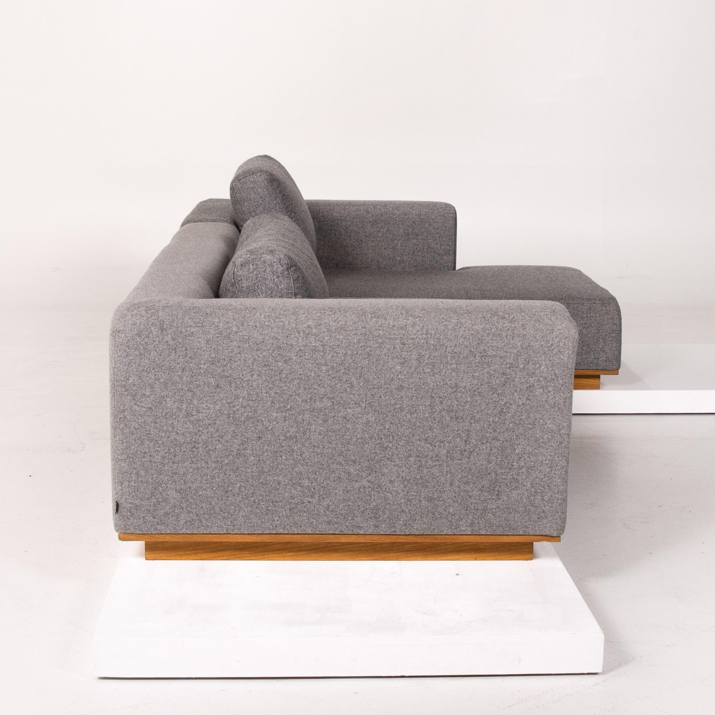 Bolia Fabric Corner Sofa Gray Felt Sofa Couch For Sale 4