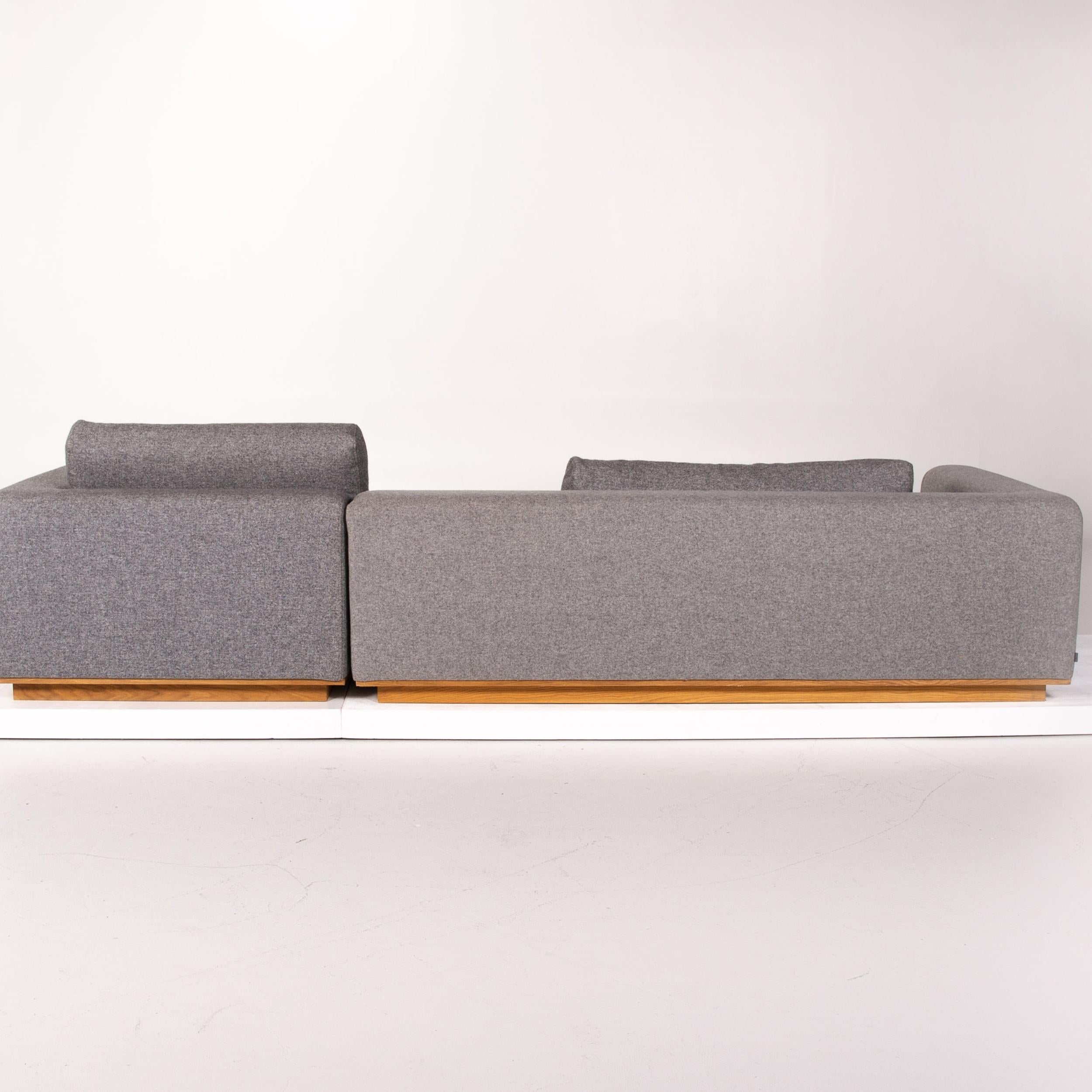 Bolia Fabric Corner Sofa Gray Felt Sofa Couch For Sale 5