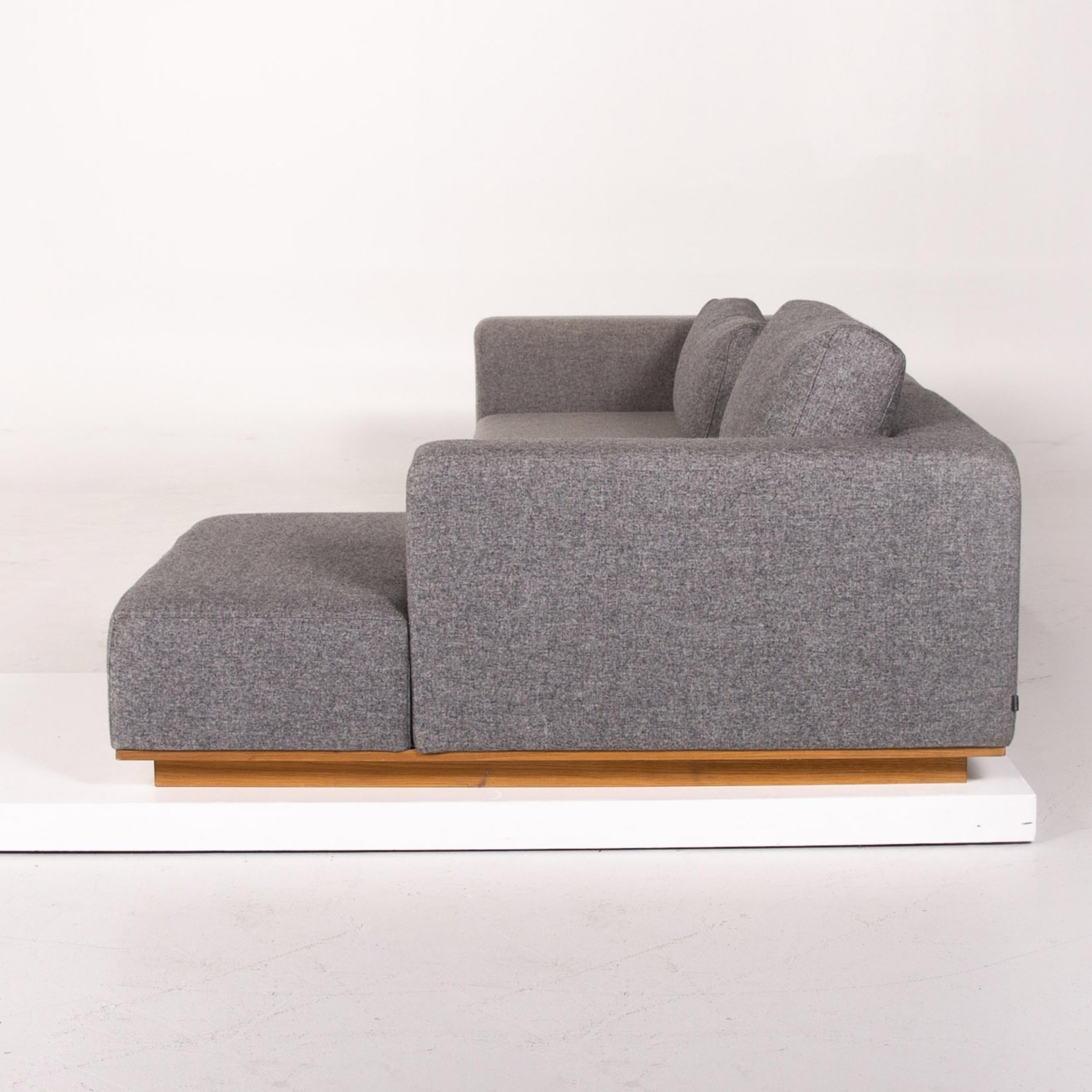 Bolia Fabric Corner Sofa Gray Felt Sofa Couch For Sale 6