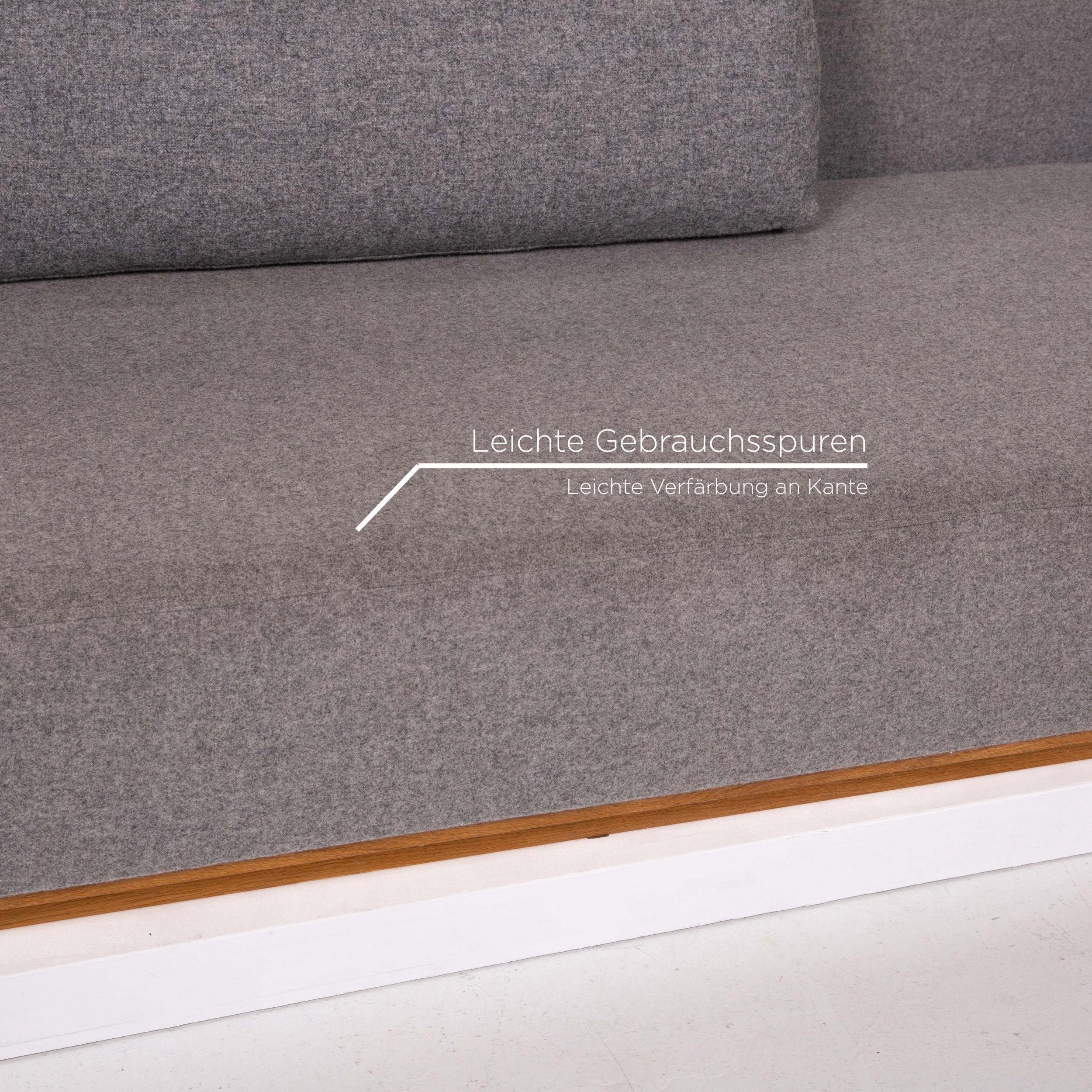 Danish Bolia Fabric Corner Sofa Gray Felt Sofa Couch For Sale