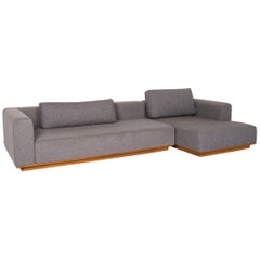 Bolia Fabric Corner Sofa Gray Felt Sofa Couch