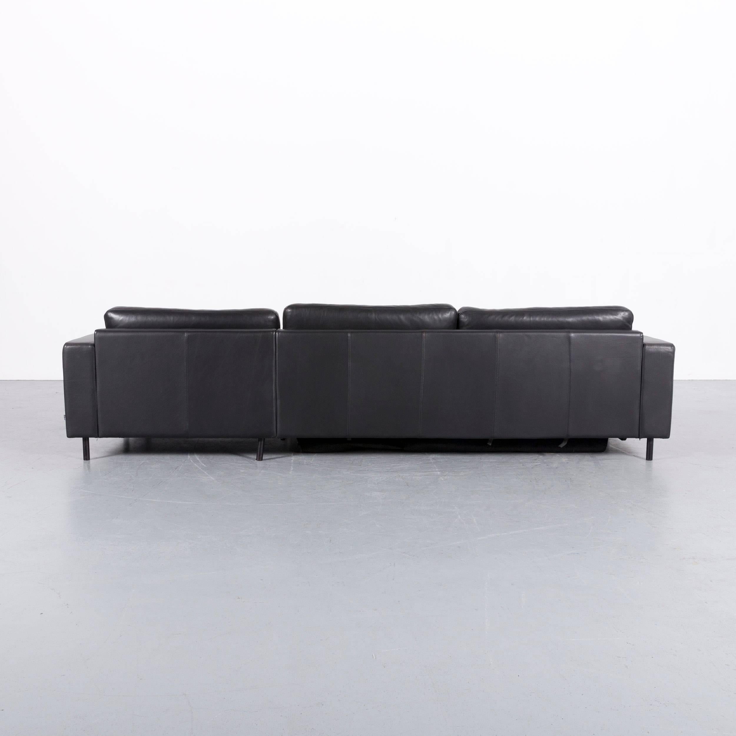 Bolia Leather Corner-Sofa Black Bed-Sofa 7