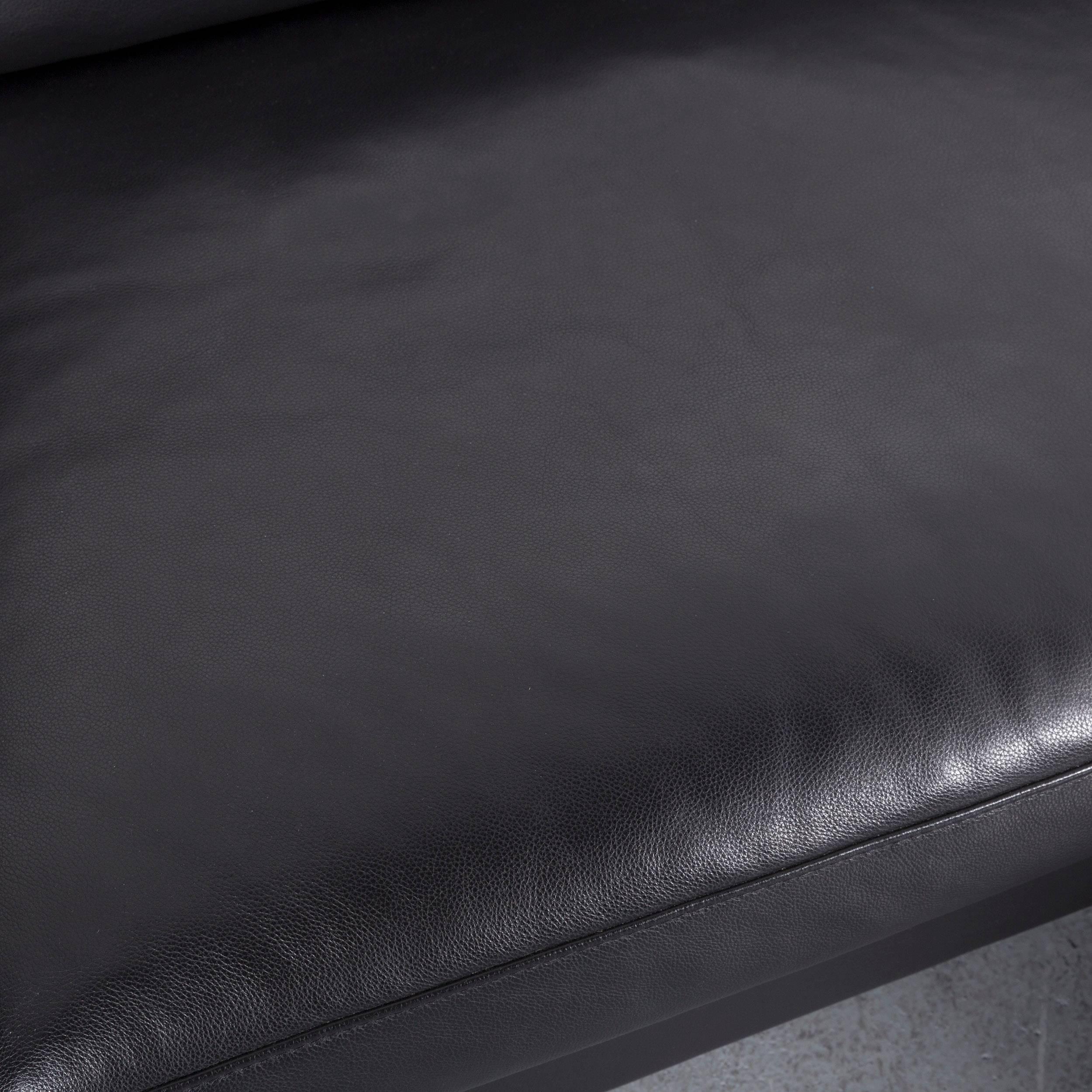 Bolia Leather Corner-Sofa Black Bed-Sofa 1