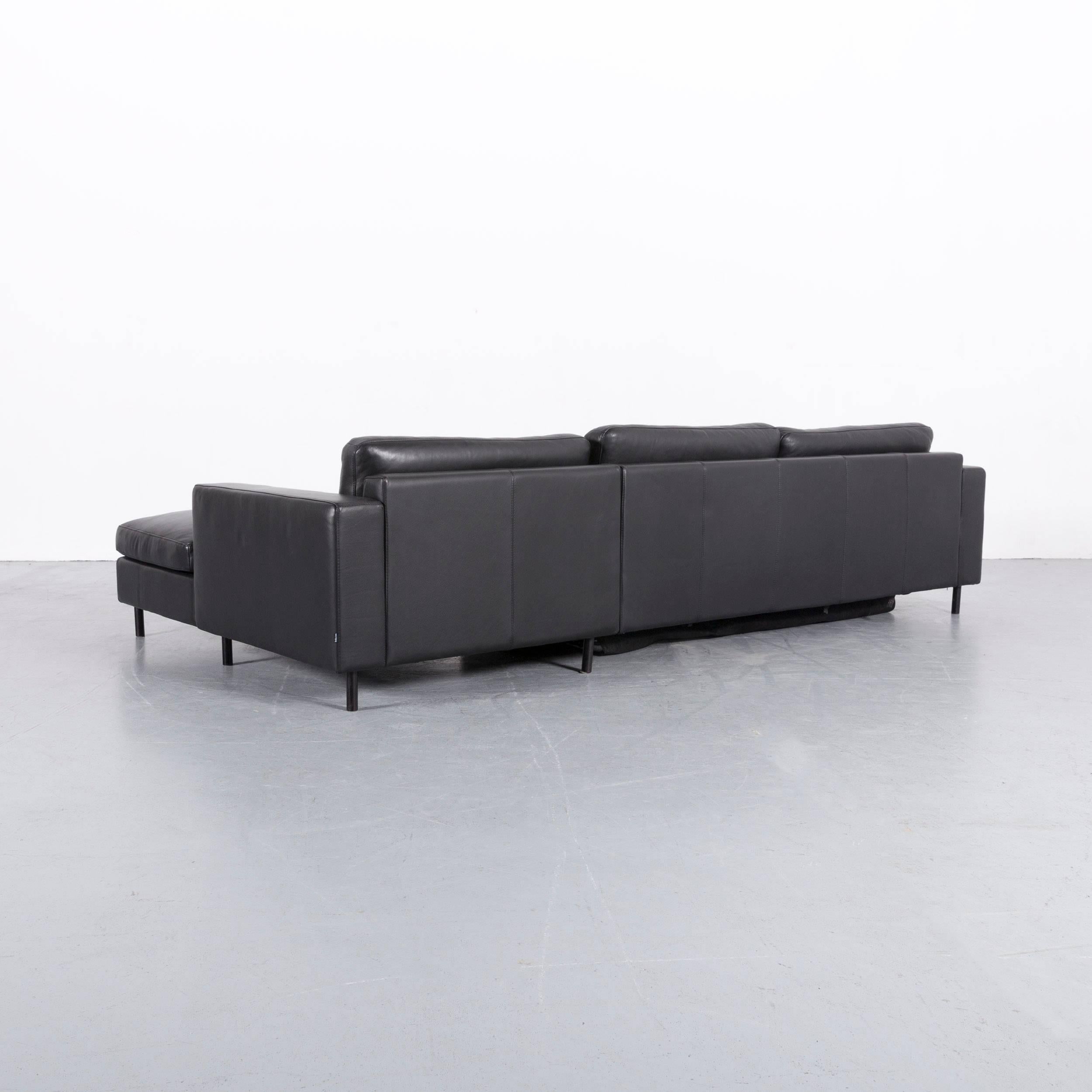 Bolia Leather Corner-Sofa Black Bed-Sofa 2