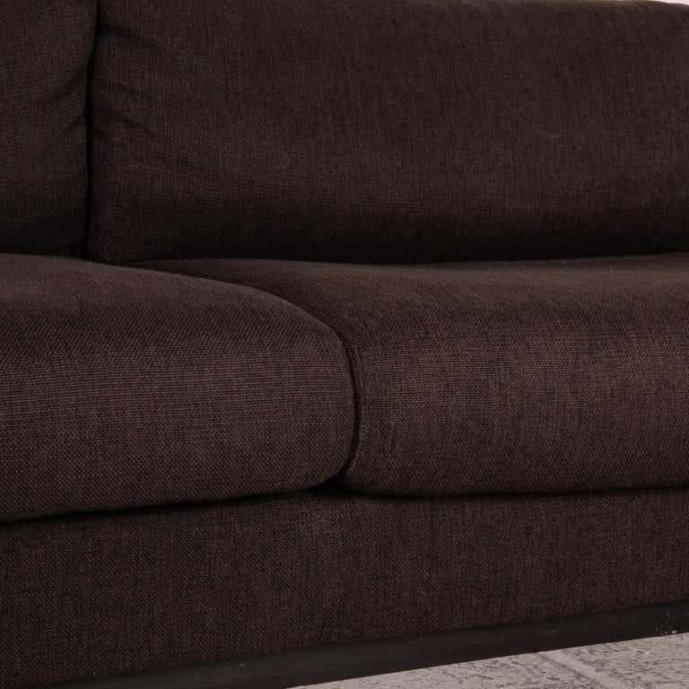 Bolia Sepia Fabric Sofa Dark Brown Three-Seater Couch For Sale at | couch seat height, standard seat height for sofa, standard sofa seat depth