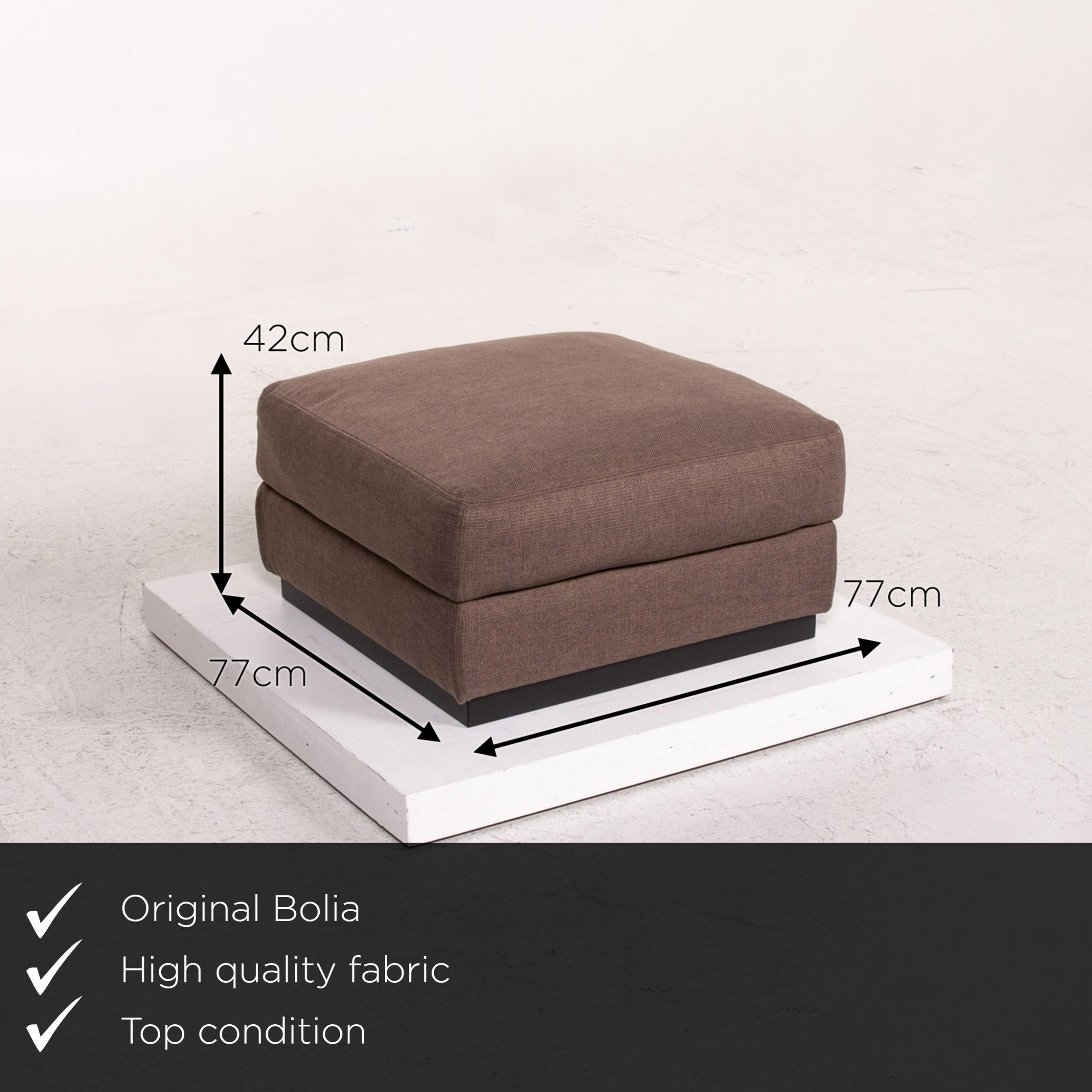 We present to you a Bolia sepia fabric stool brown ottoman.

 

 Product measurements in centimeters:
 

 Depth 77
Width 77
Height 42.




      