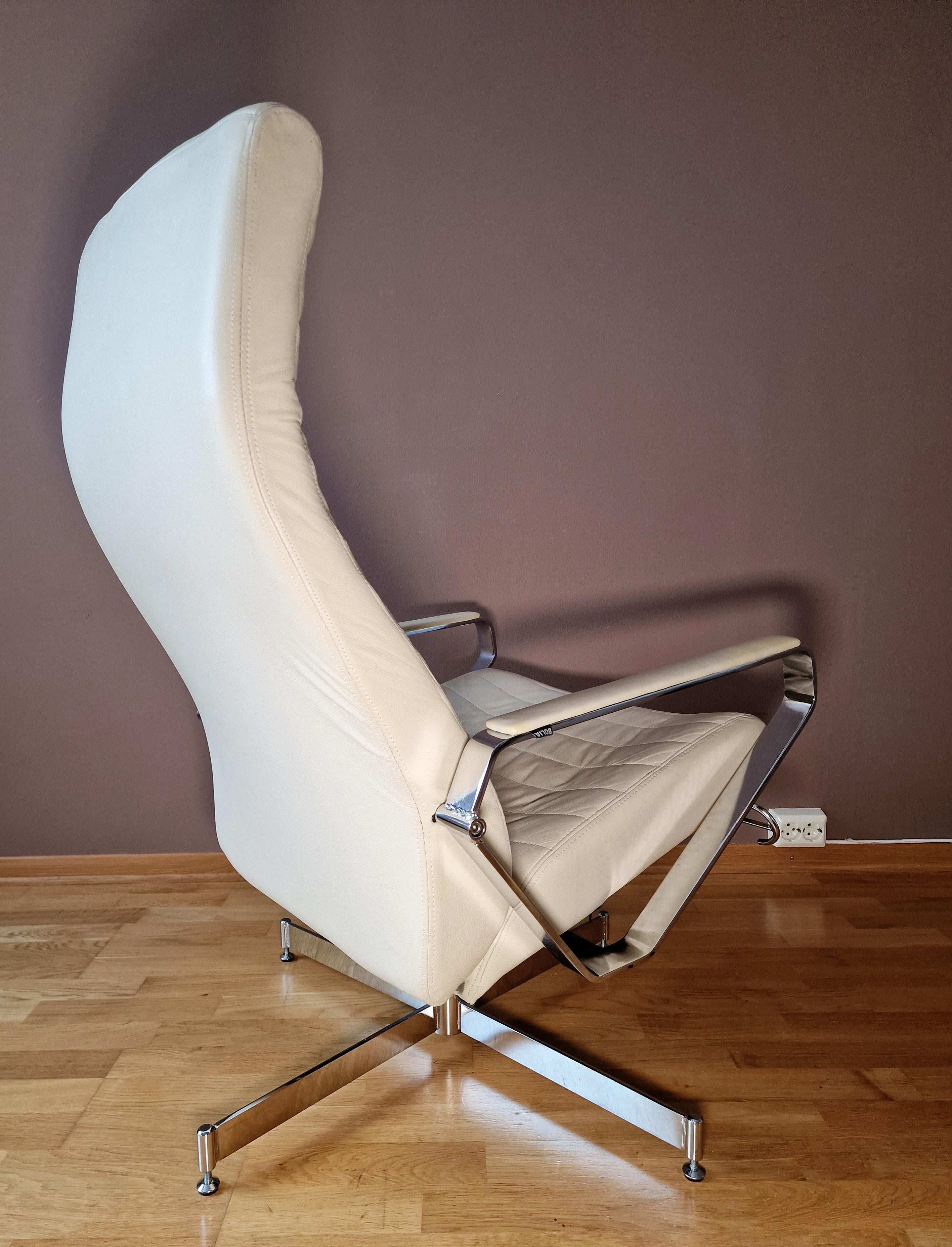 Fin du 20e siècle Bolia Vitesse fauteuil pivotant de bureau en cuir en vente