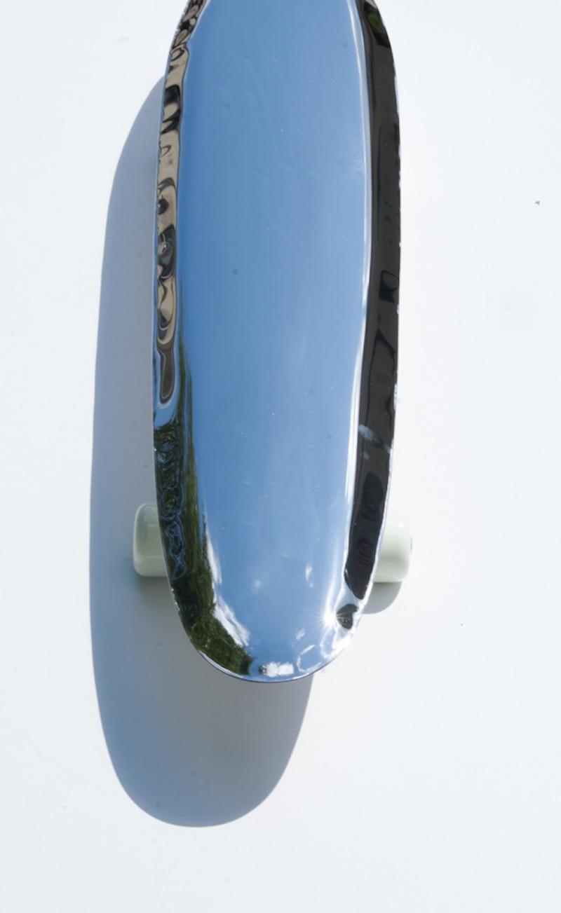 Bolid Stainless Steel Silver Longboard/Mirror/Sculpture by Zieta For Sale 2