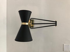 Bolivar Sconce, Black Paper Shade, by Bourgeois Boheme Atelier