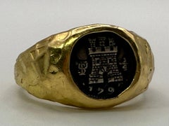Bolivia Coin yellow ring 18KT gold handmade ring custom