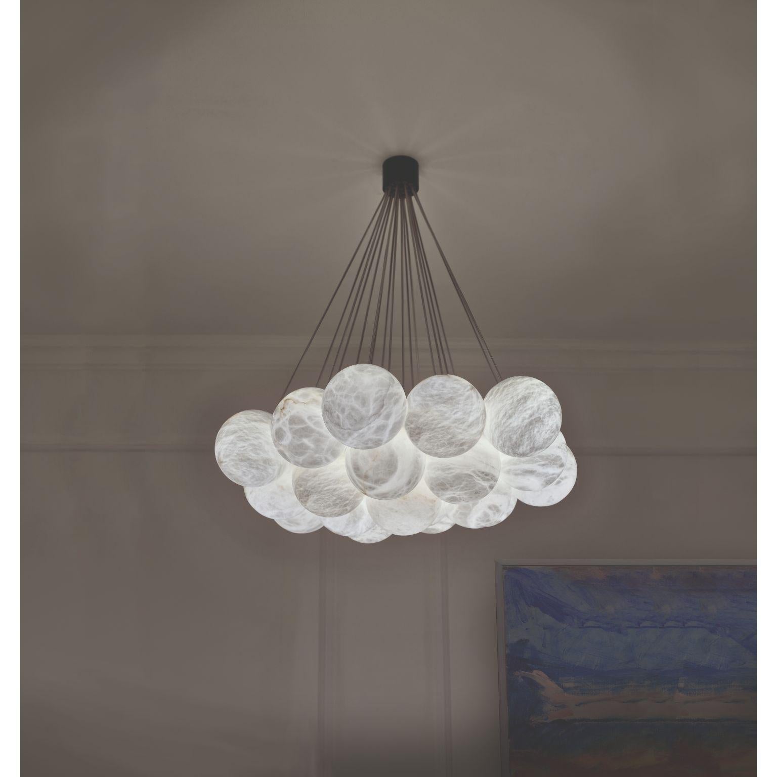 modern alabaster chandelier