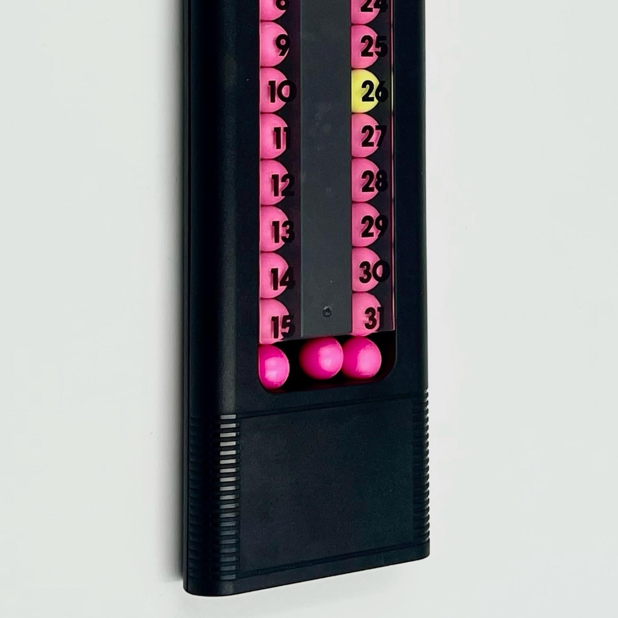 'Boll' Perpetual Wall Calendar by Mario Bettucci - Rare 80s Italian Design Icon 1