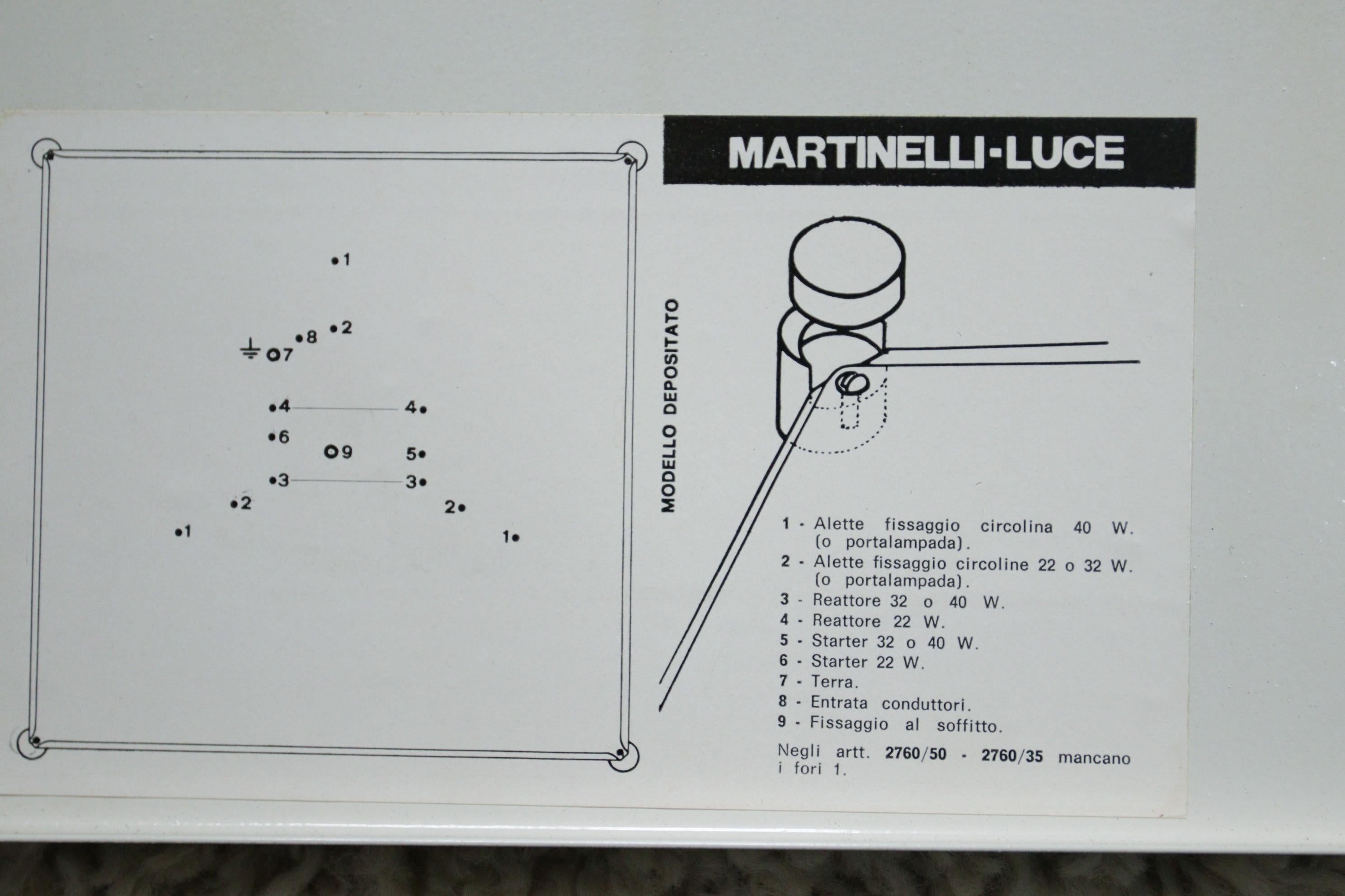 Aluminum Bolla 50 Ceiling / Wall Lamp by Martinelli Luce, 1960s