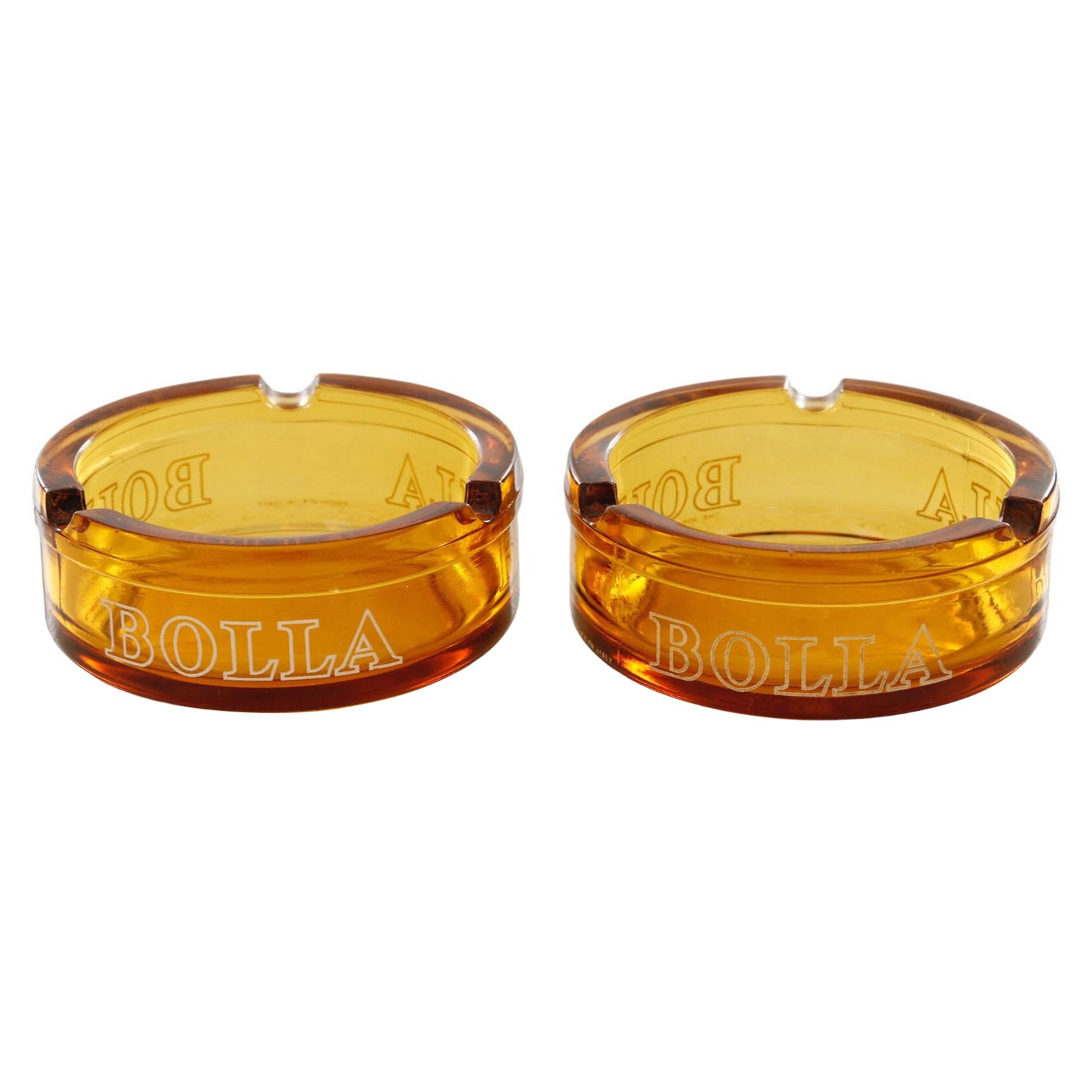 Bolla Wein-Bernsteinglas-Aschenbecher - ein Paar im Angebot