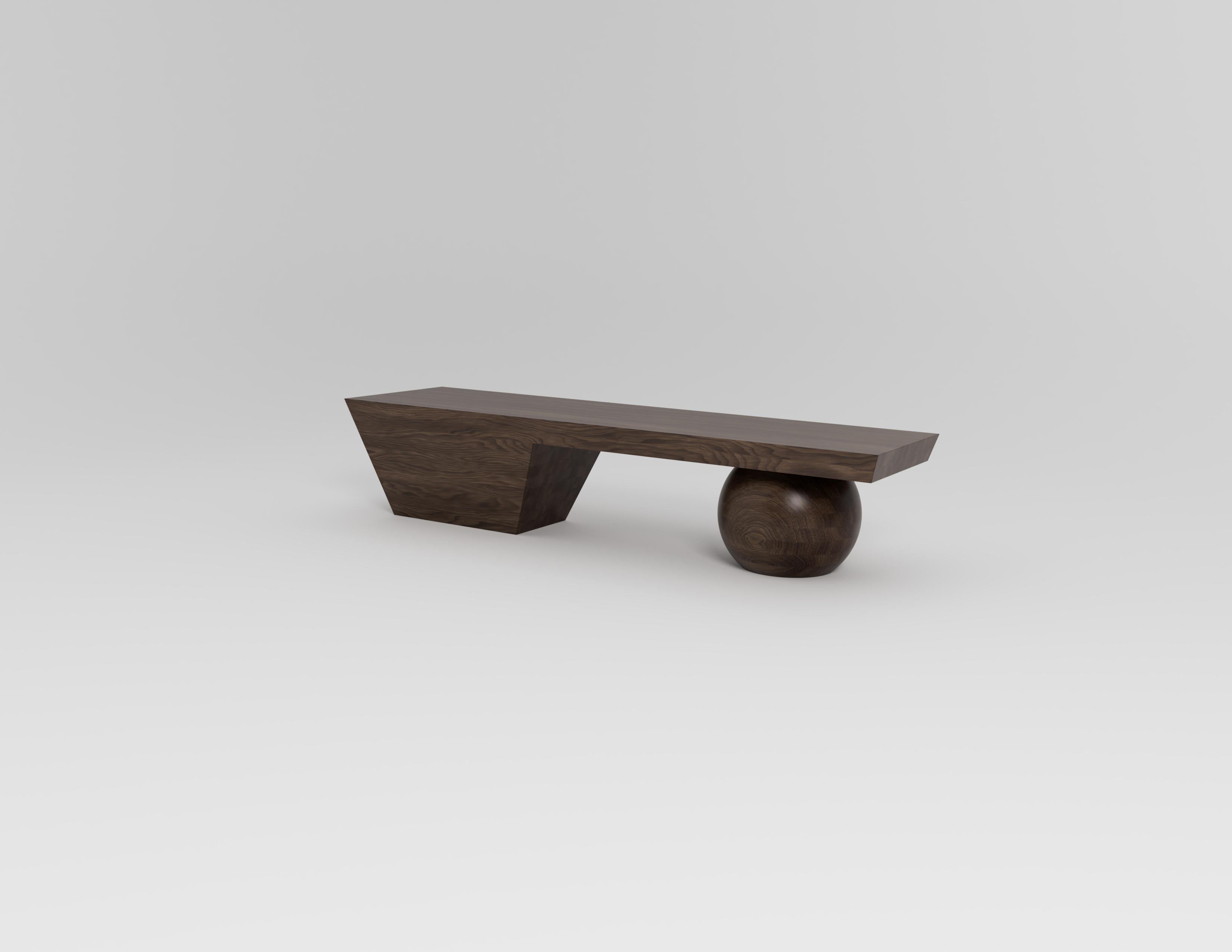 Bollbänk Walnut Bench by Studio TOOJ in vendita 3