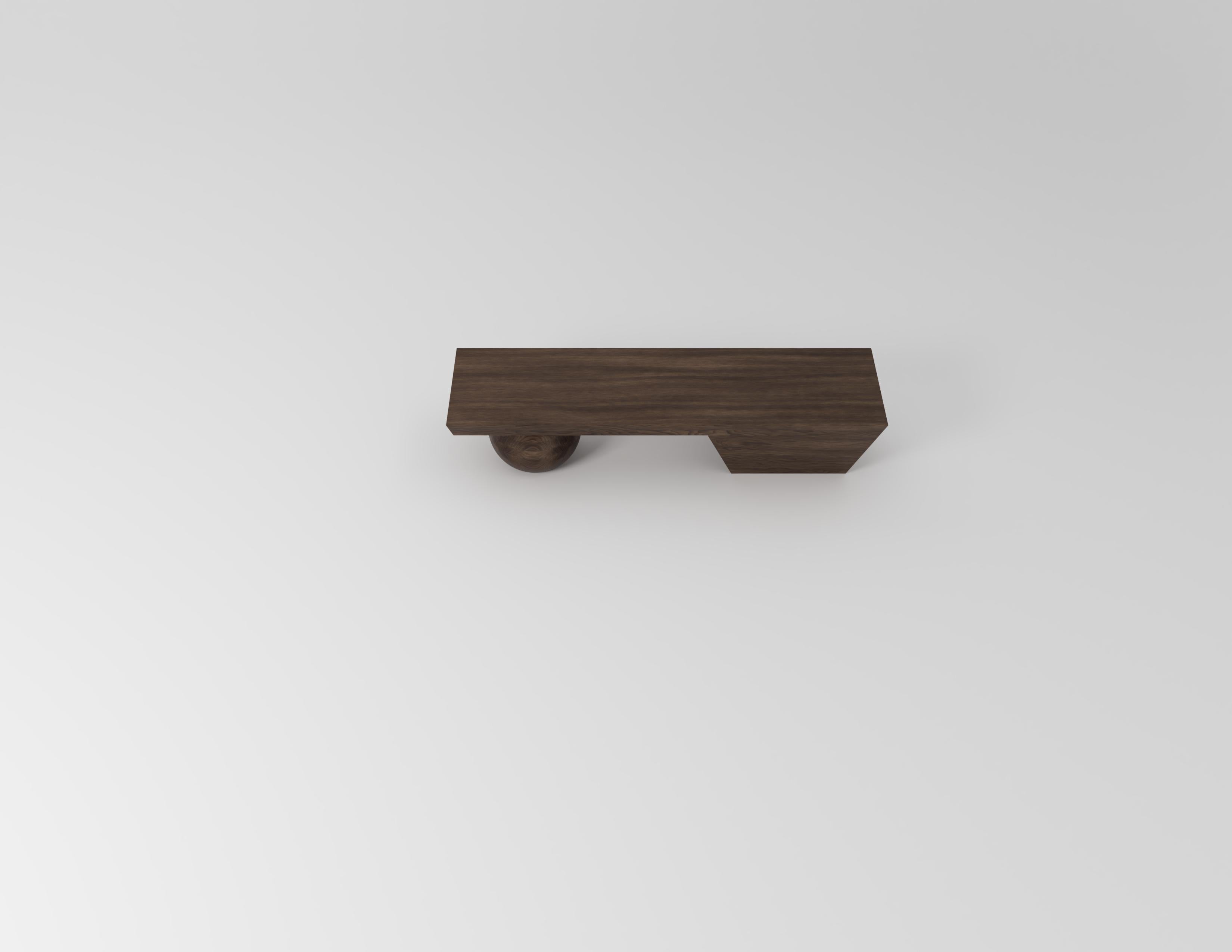Postmoderno Bollbänk Walnut Bench by Studio TOOJ in vendita