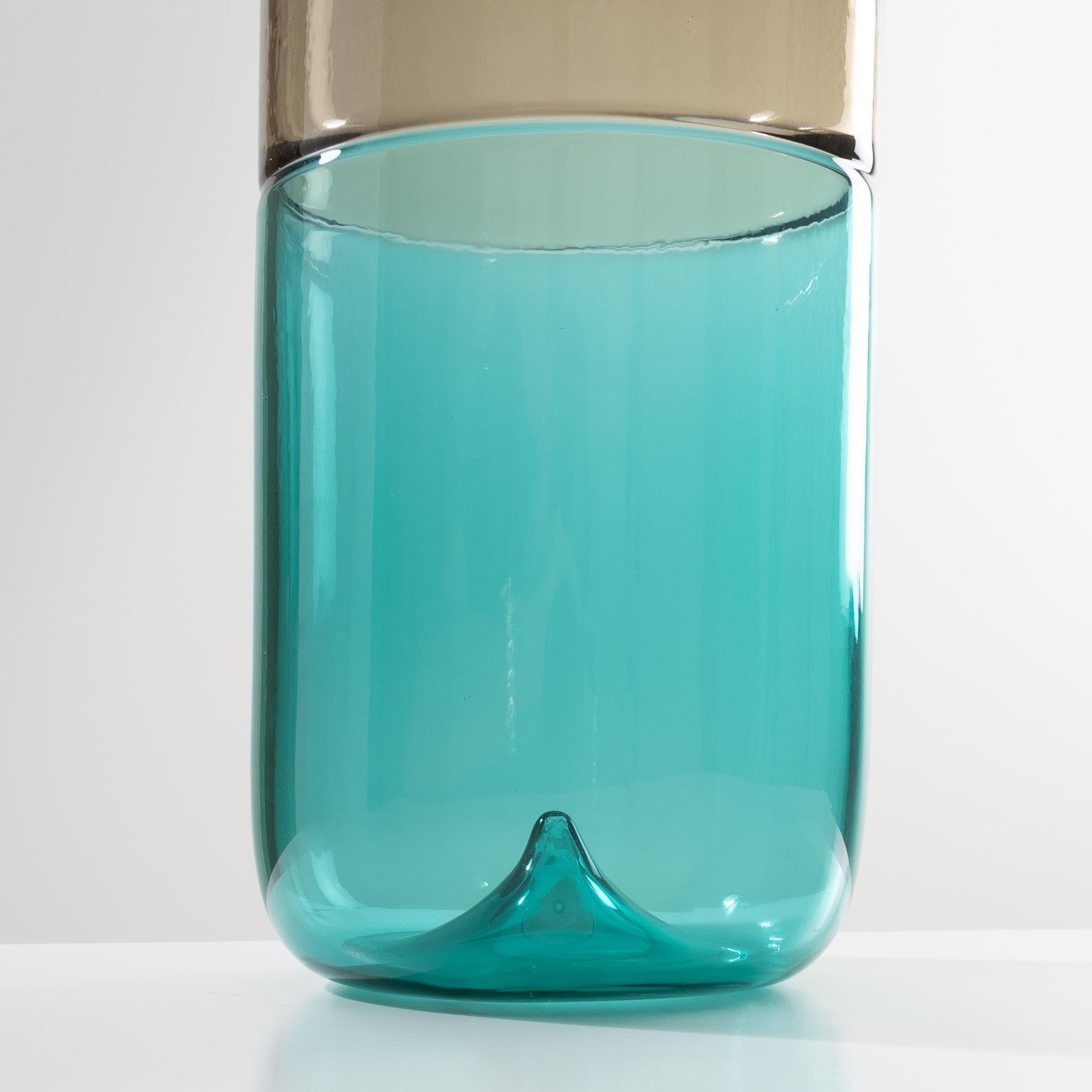 Mid-Century Modern Bolle Incalmo Blown Glass Vase by Tapio Wirkkala Venini Murano