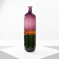 Bolle Large Bottle-Shaped Vase by Tapio Wirkkala, Venini Murano, Italy