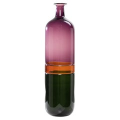 Vintage Bolle Large Bottle-Shaped Vase by Tapio Wirkkala, Venini Murano, Italy