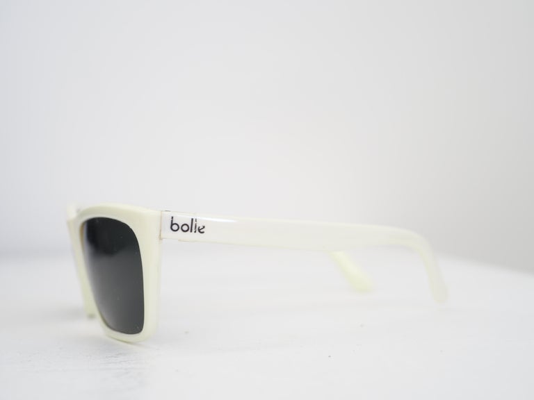 Bollé vintage white sunglasses For Sale at 1stDibs