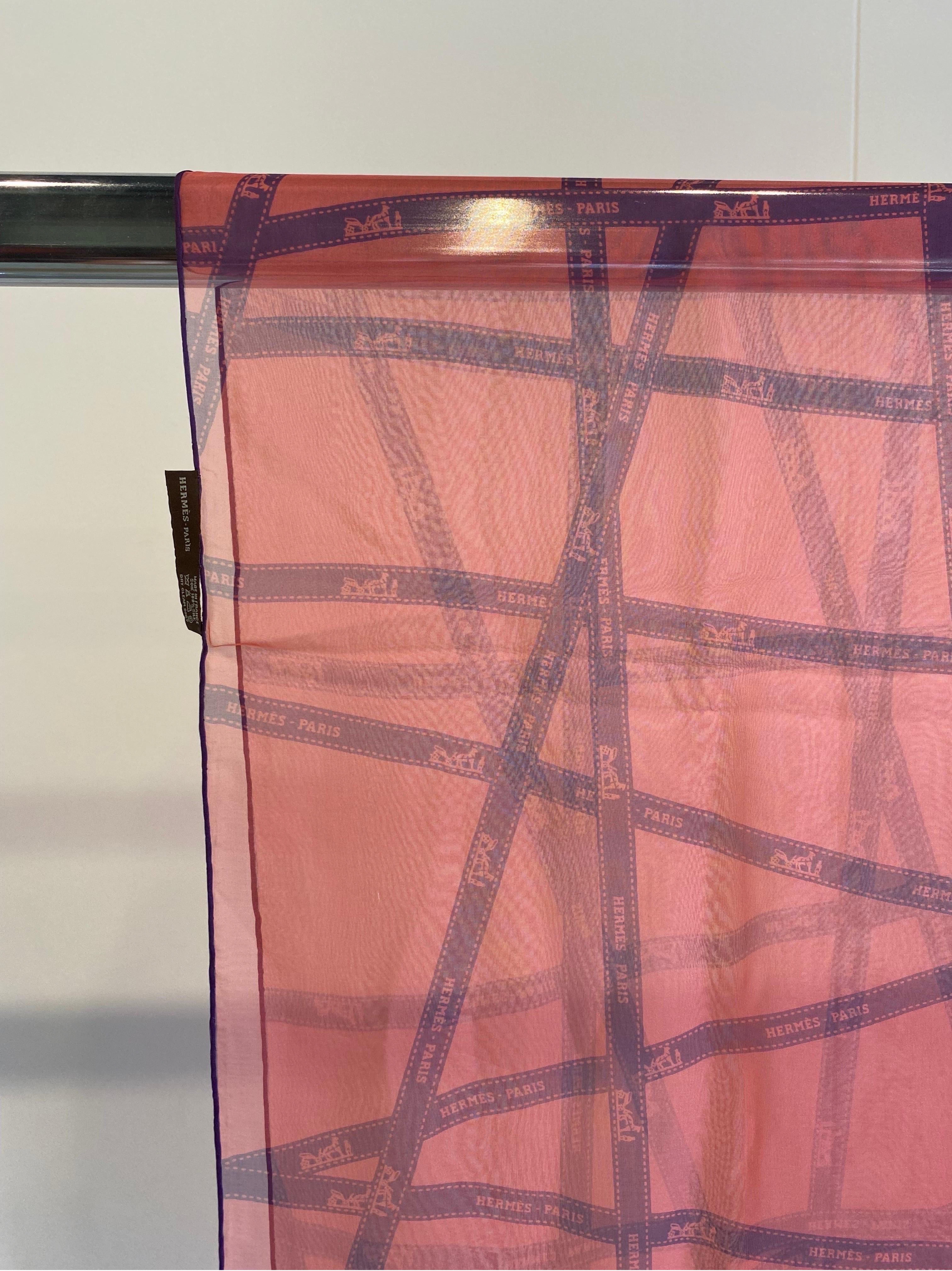 Brown Bollicine Hermès stole