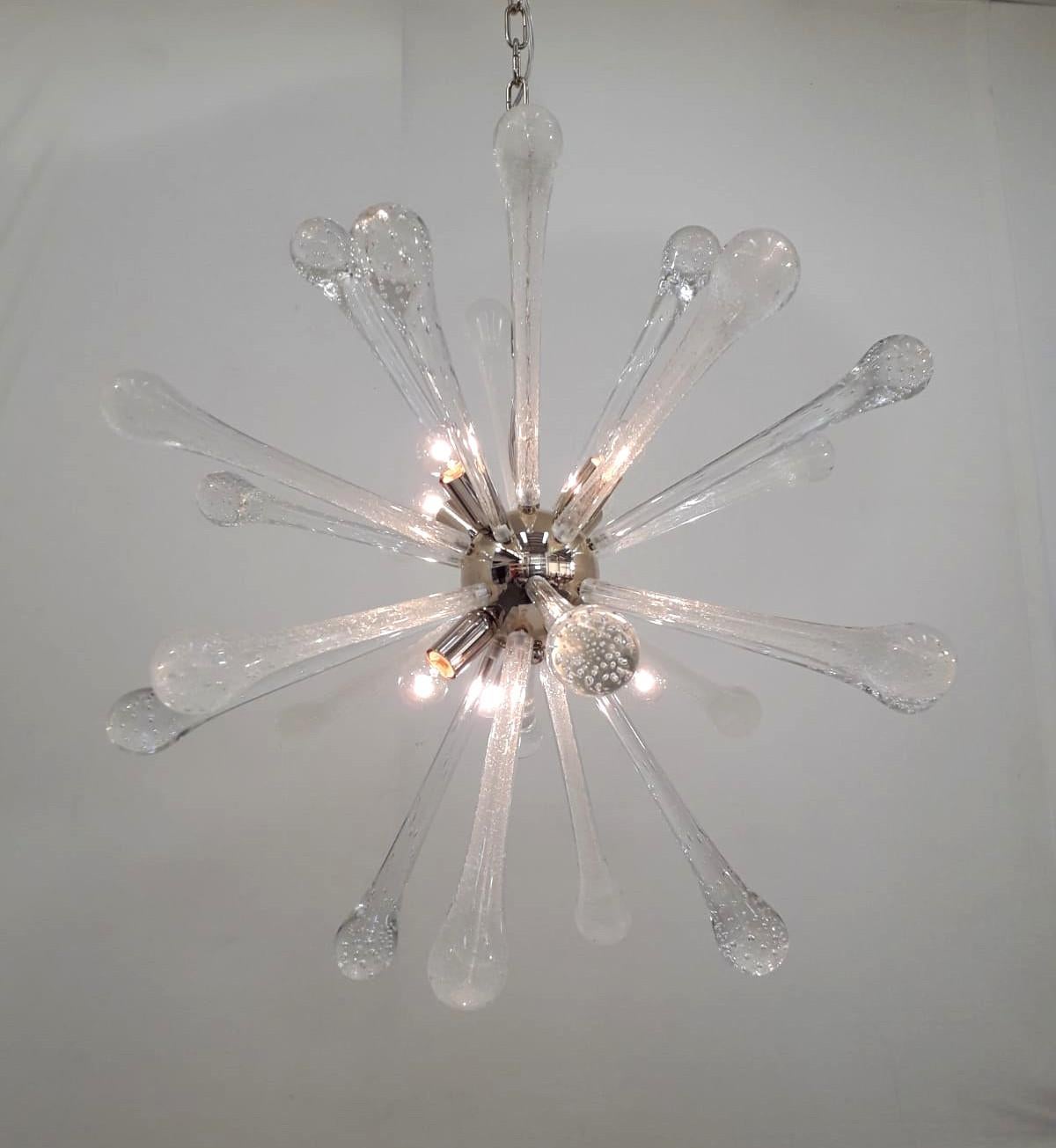 Mid-Century Modern Bollicine Sputnik Chandelier For Sale
