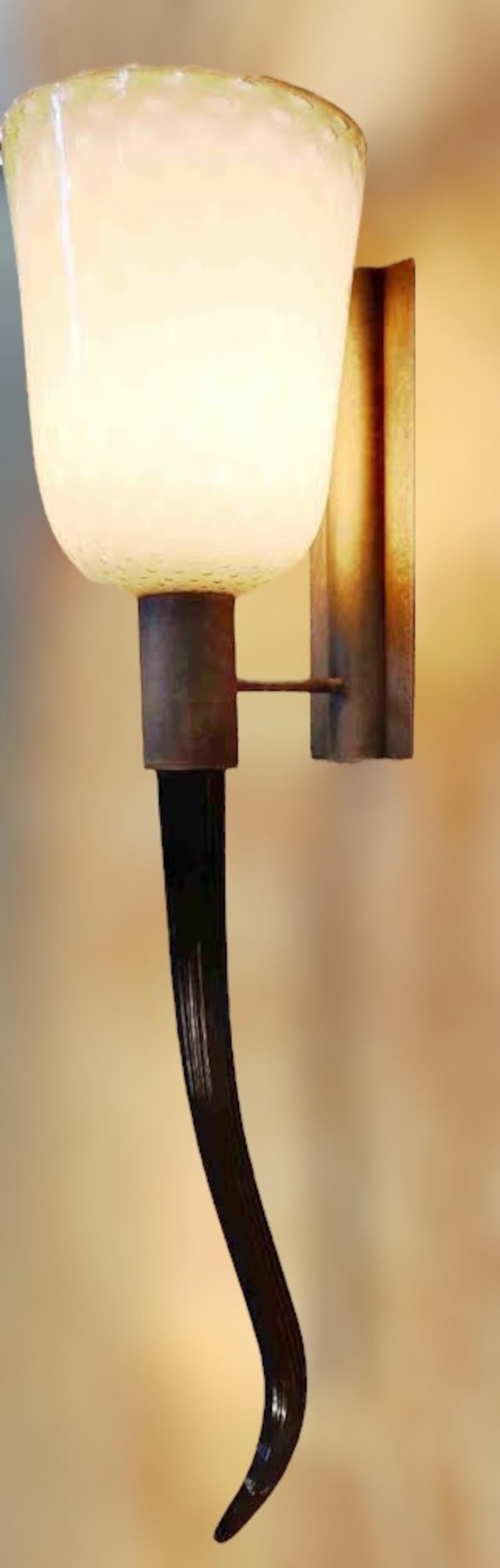 Modern Bollicine Torch Sconce by Fabio Ltd For Sale