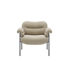 Bollo-Sessel von Fogia, MainlineFlax 20, schwarzer Stahl