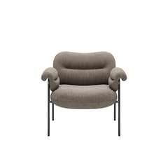 Bollo Armchair by Fogia, MainlineFlax 26, Black Steel