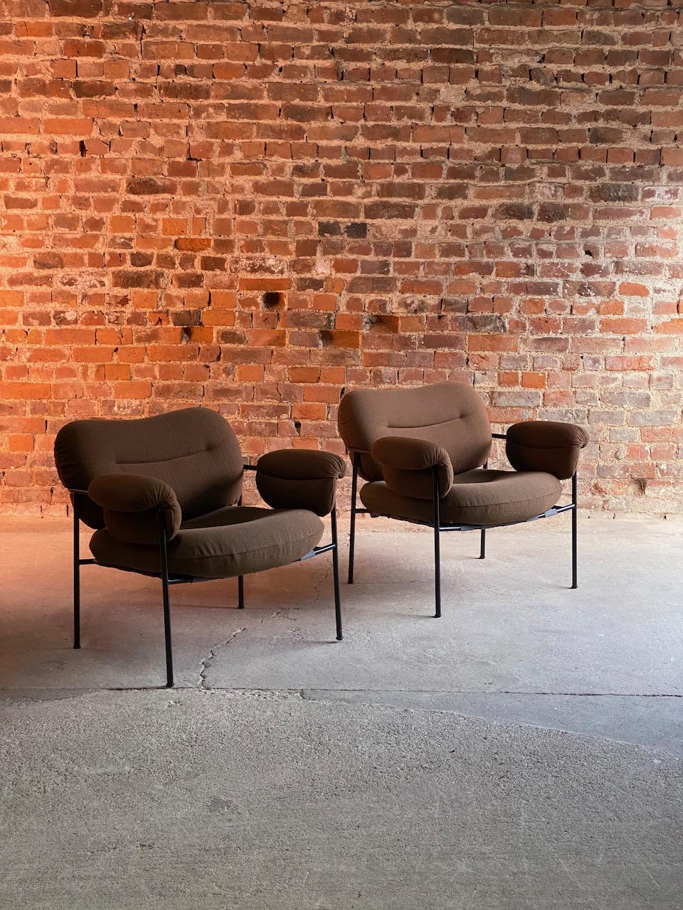 Steel Bollo Armchairs by Fogia Pair Designed by Andreas Engesvik, Sweden