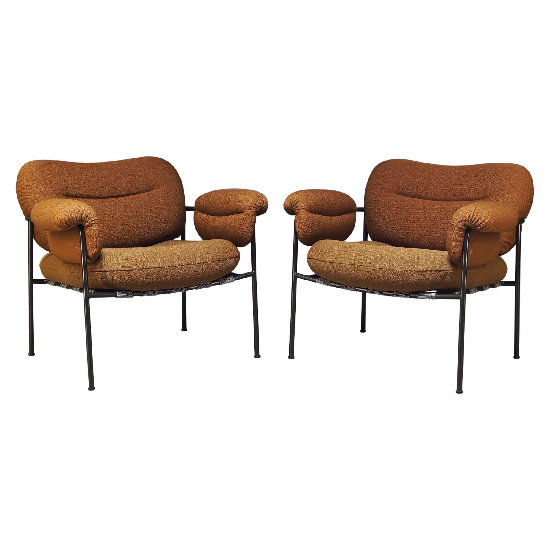 Bollo Armchairs by Fogia Pair Designed by Andreas Engesvik, Sweden