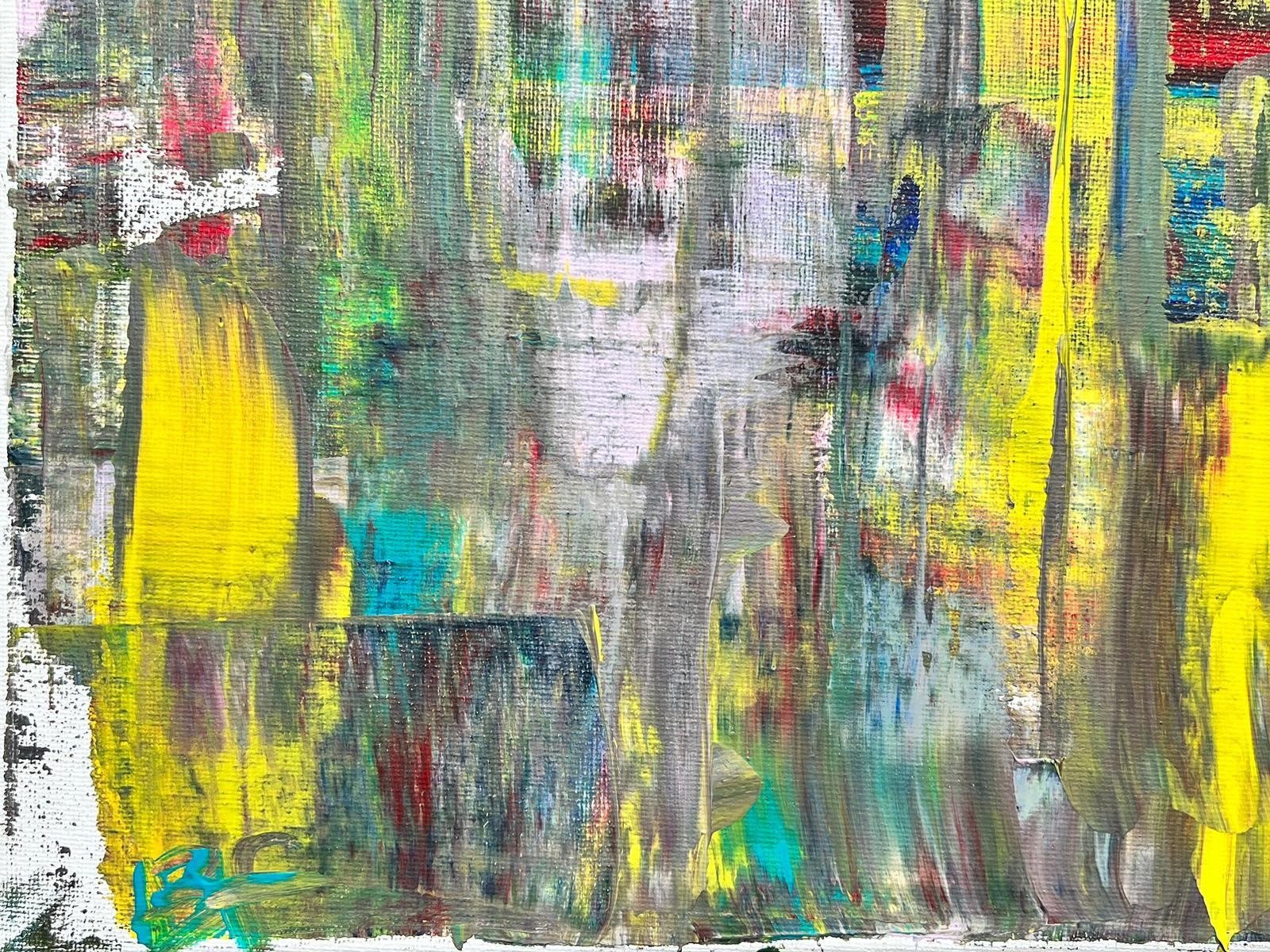 Thick Abstract
by Bolly Frost
Acrylic painting on canvas 
signed
painting: 18 x 20 inches  

Superb original modern abstract portrait painting by the rising contemporary British painter, Bolly Frost . Incredible infusion of colours, blurred together