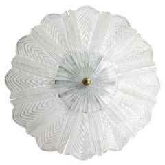 Bologna, Italian Murano Glass Ceiling Light or Flush Mount, 1980s